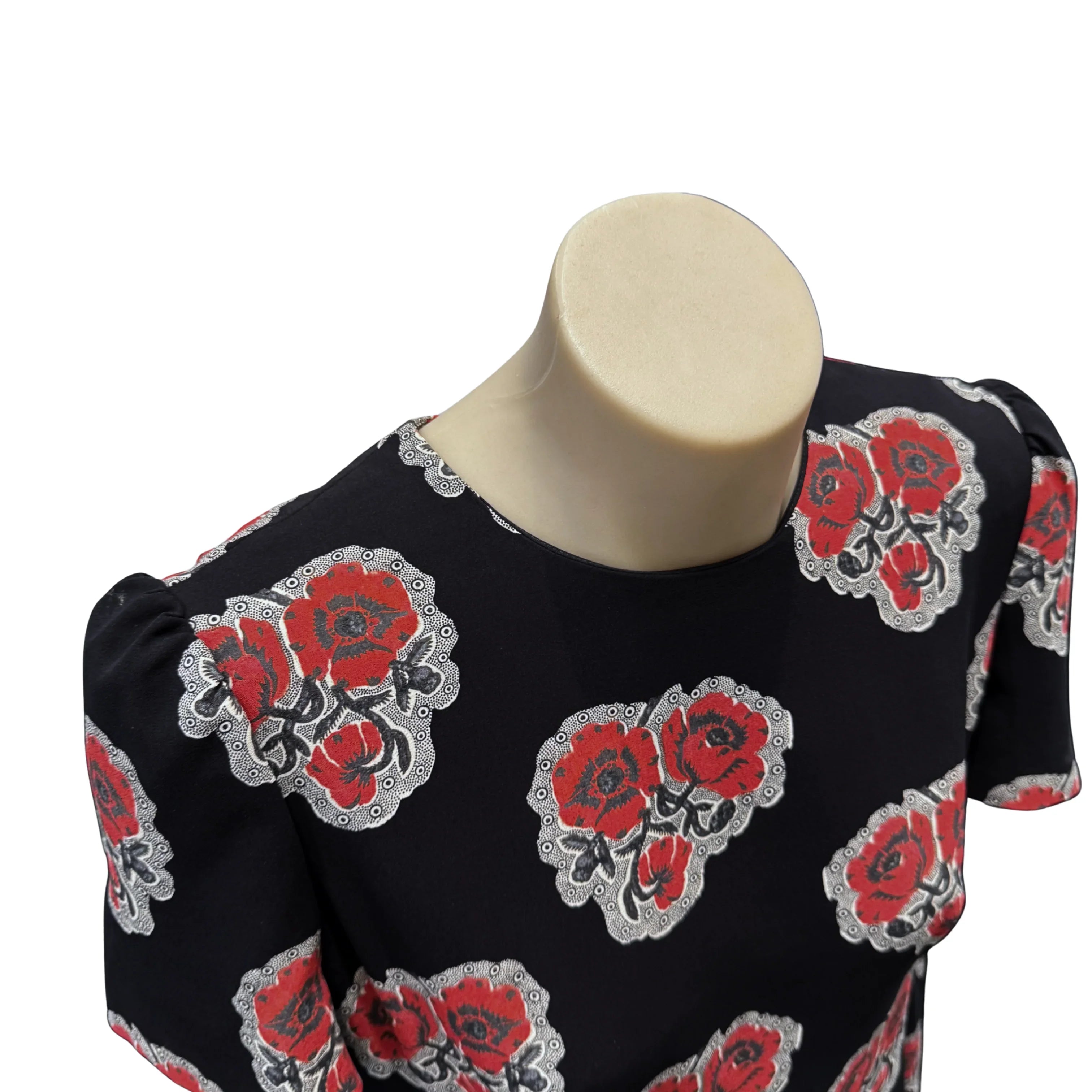 Alexander McQueen Silk Mini Dress Floral size 38