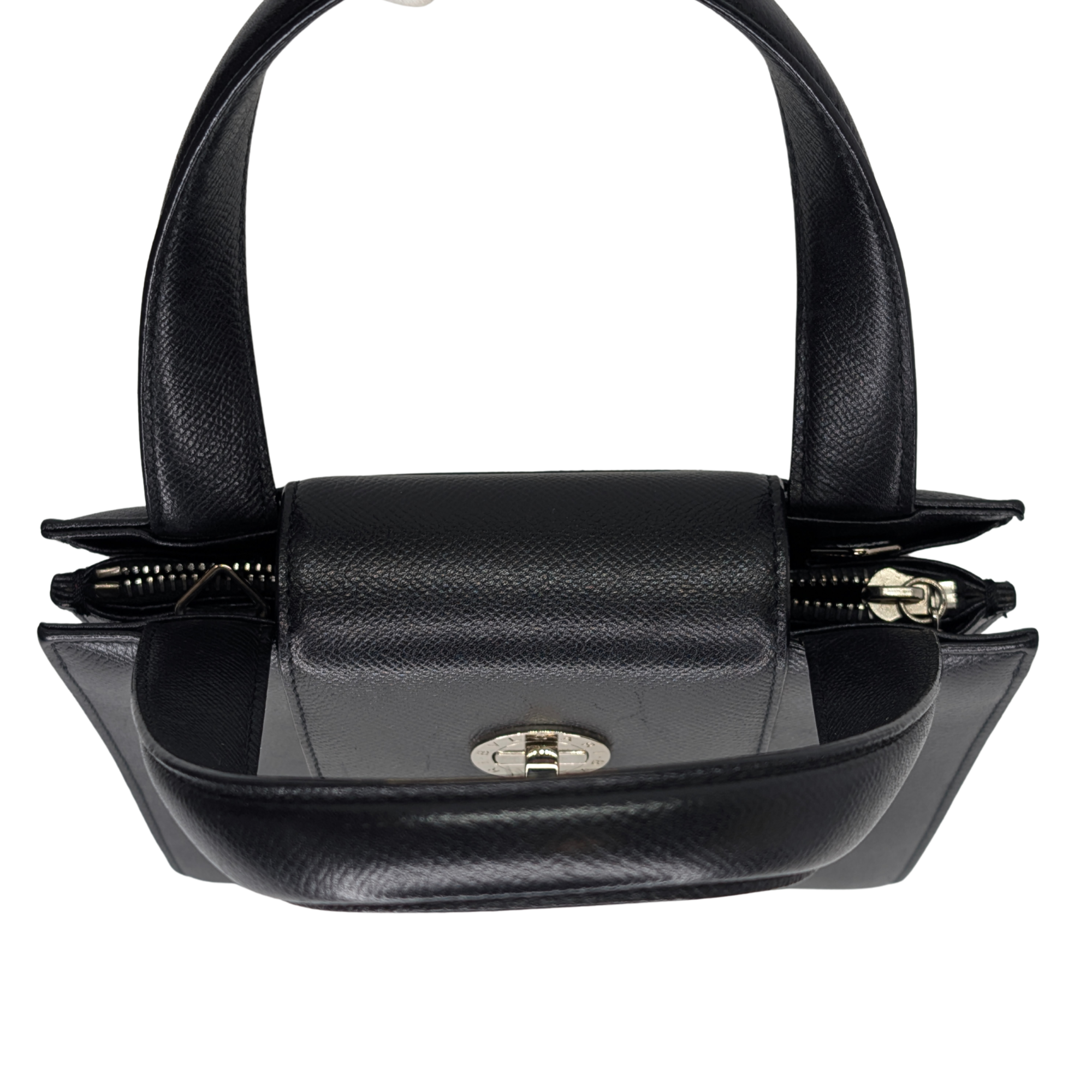 Bvlgari Leather Shoulder Bag Black