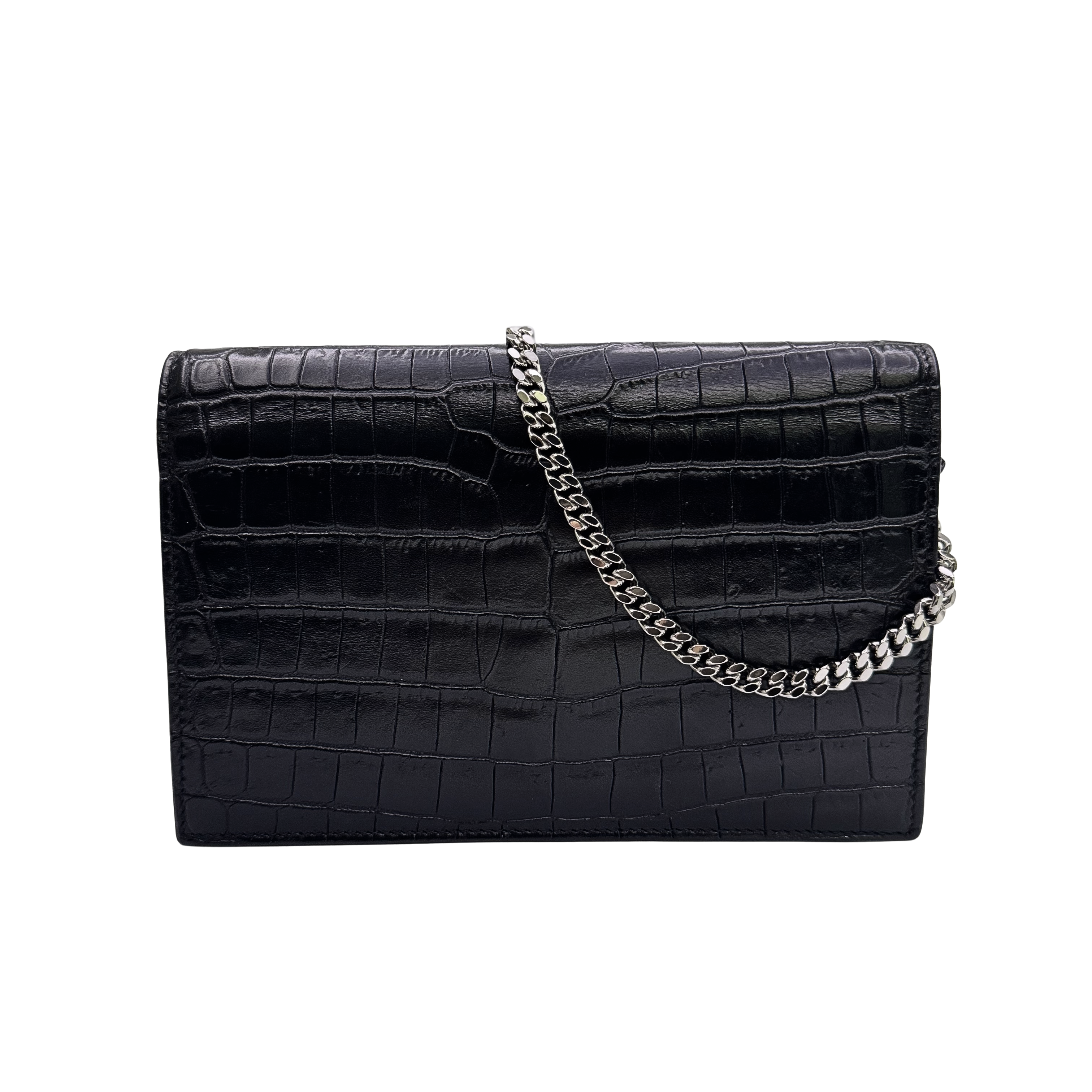 Saint Laurent Kate Shoulder Bag Leather Black
