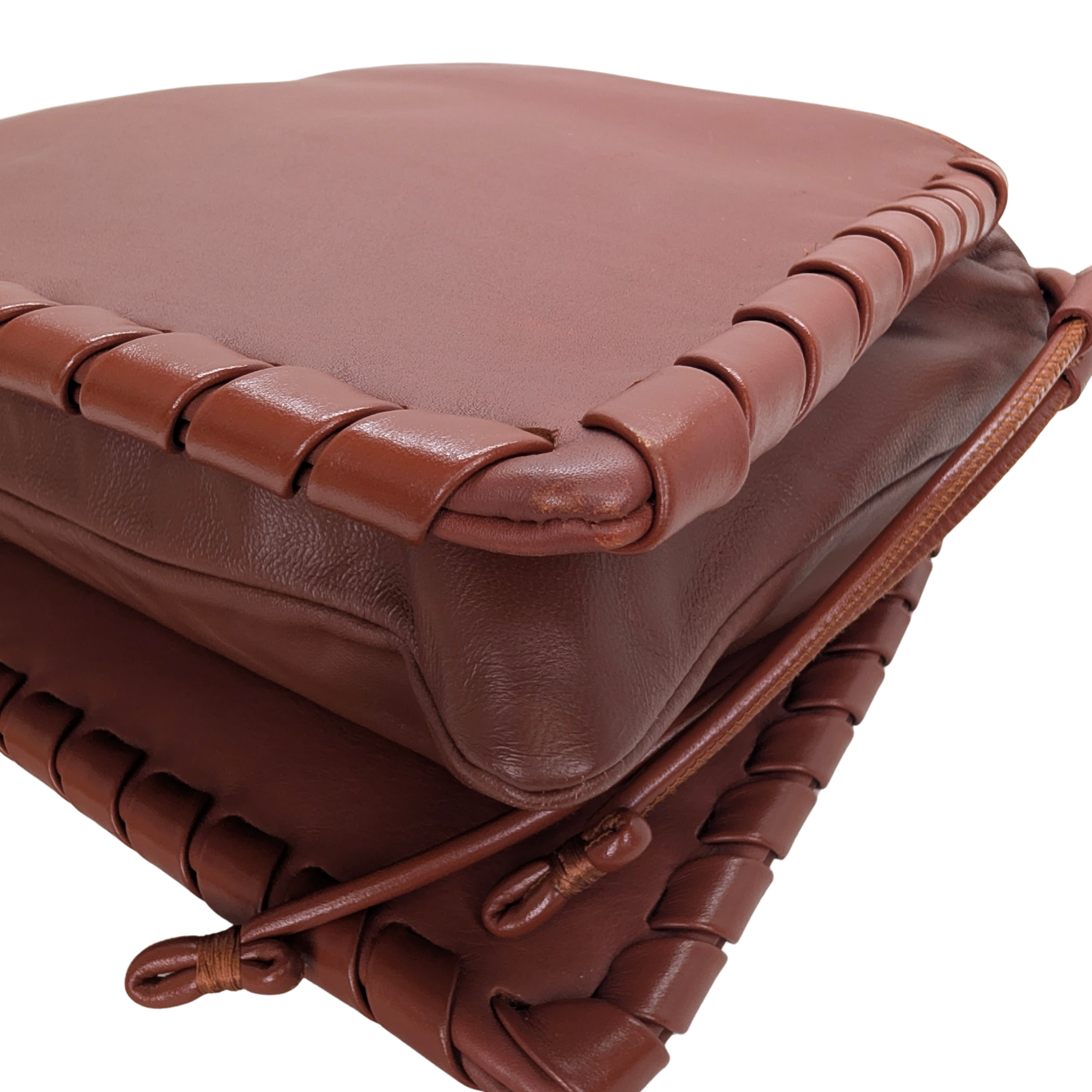 Chloé Mate Gusset Leather Shoulder Bag Brown