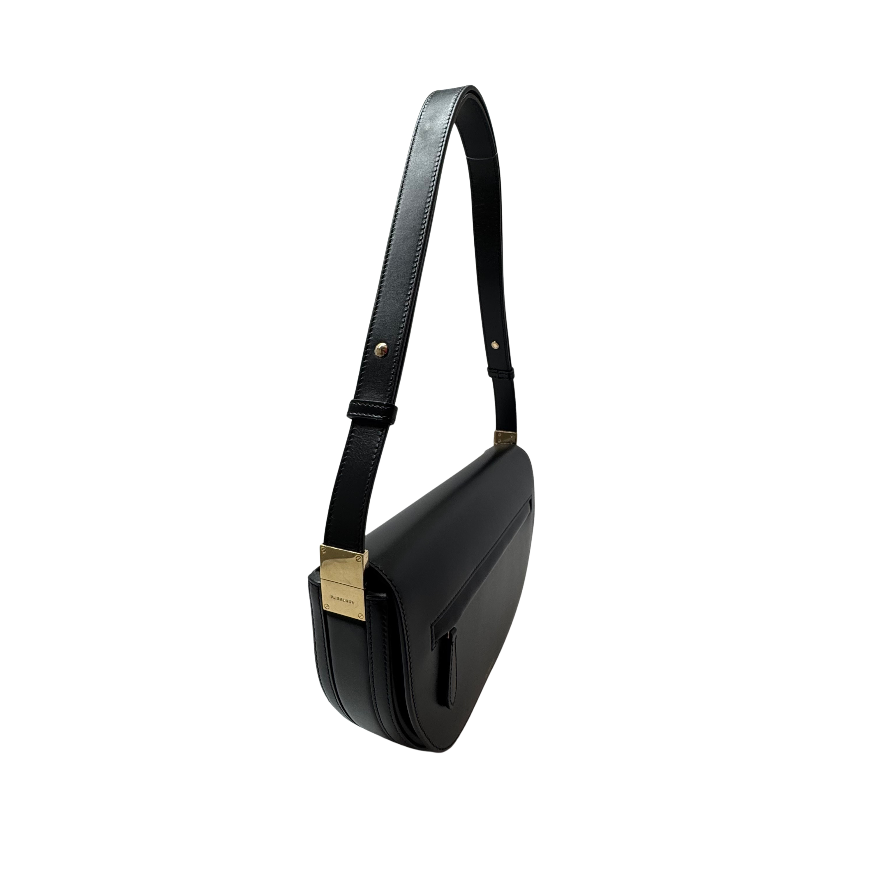 Burberry Small Olympia Handbag Leather Black