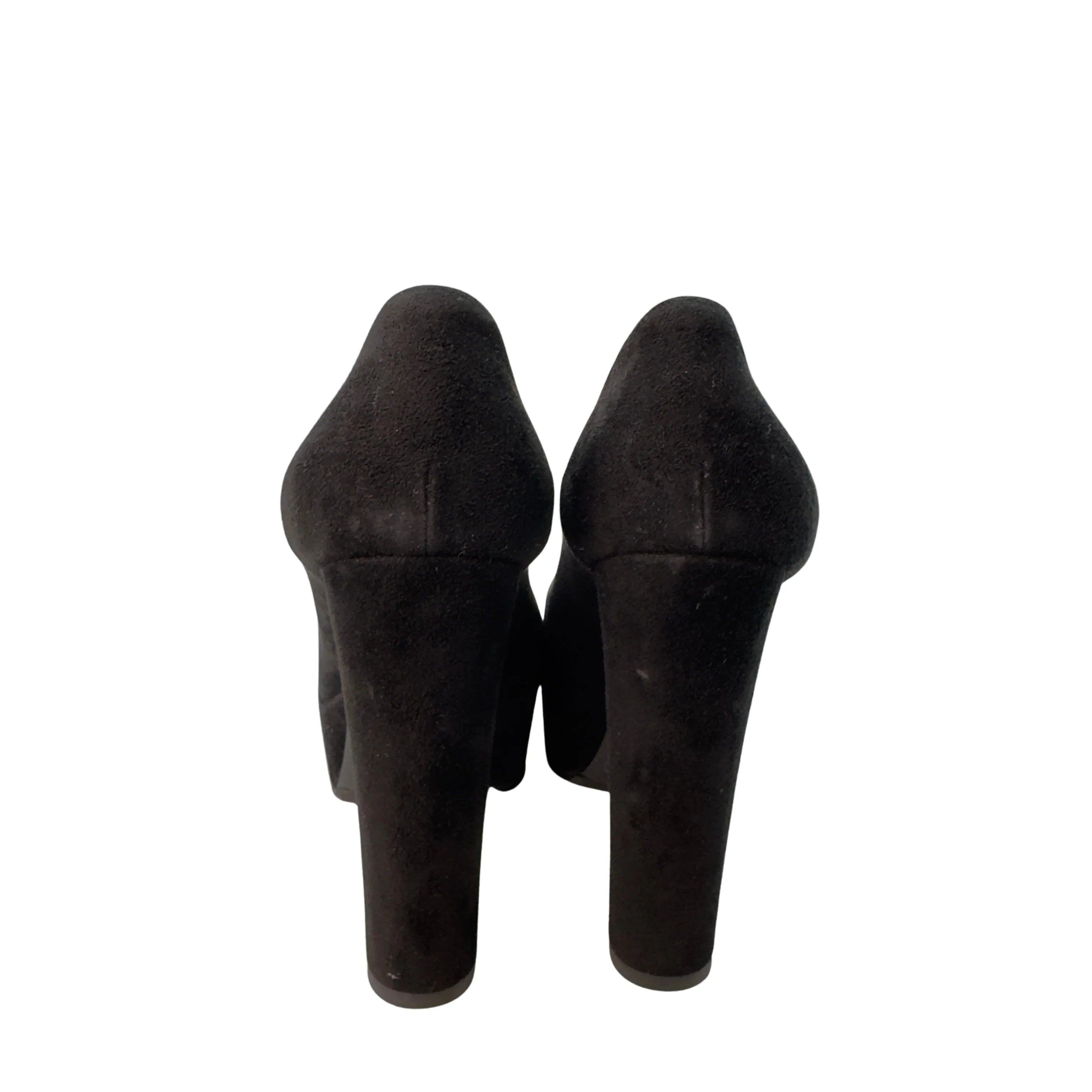 Louis Vuitton Suede Last Dance Pumps Heels Black 37.5 - Lost Designer