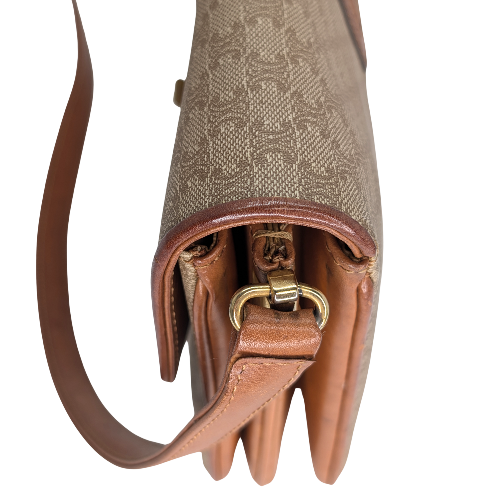 Celine Macadam Shoulder Bag Beige