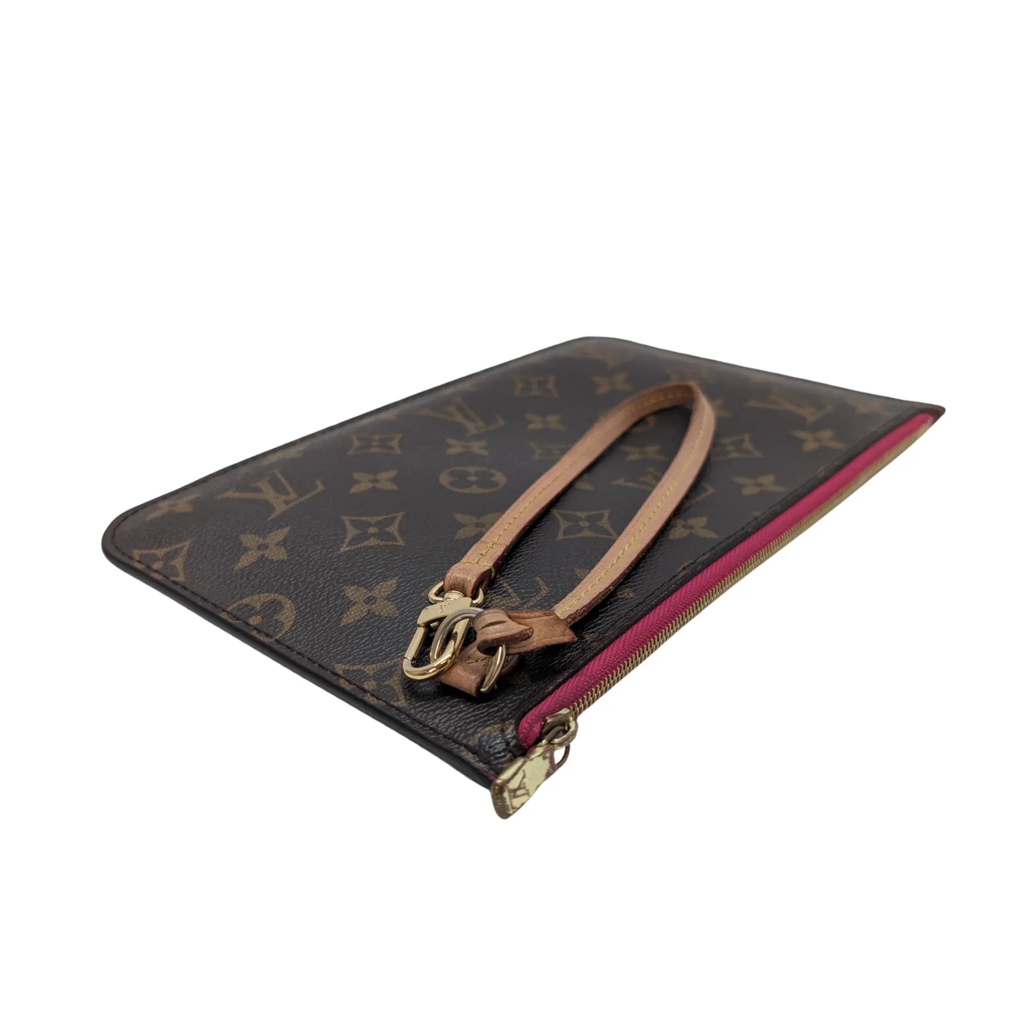 Louis Vuitton Neverfull Monogram Pouch Brown - Lost Designer