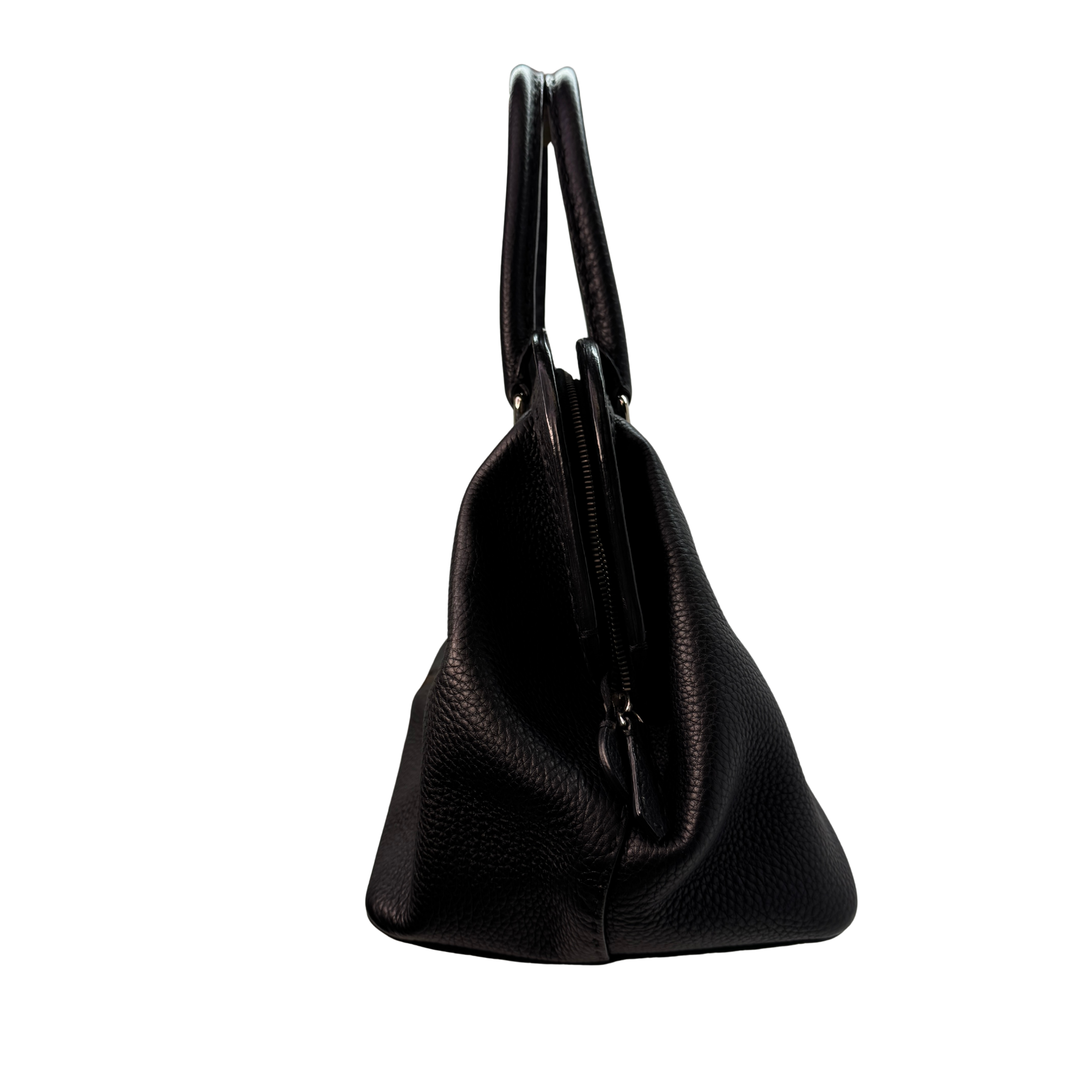 Fendi Cuoio Romano Selleria Adele 1328 Bag Black