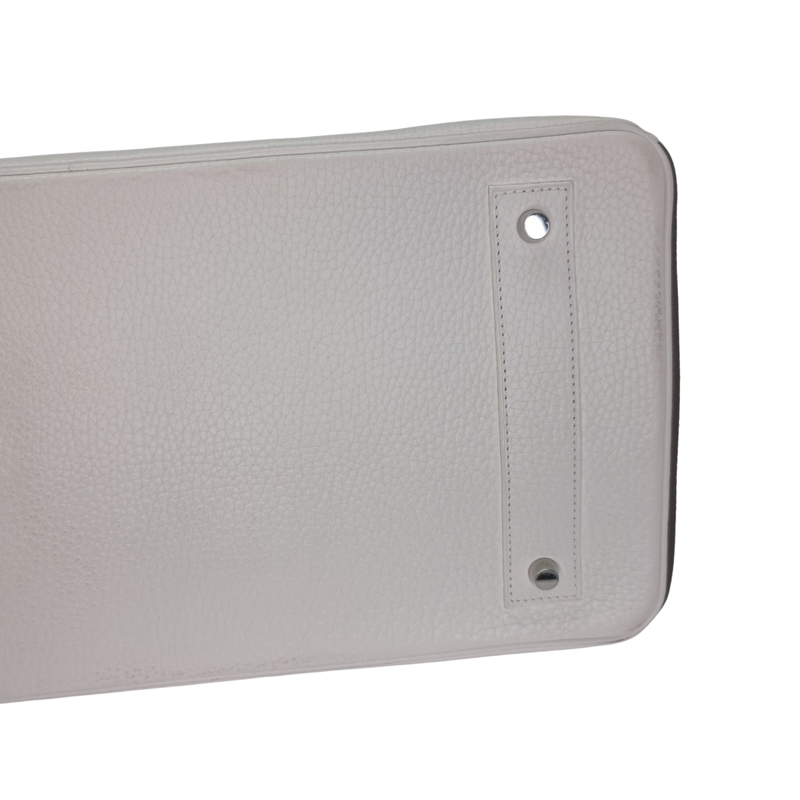 Hermès Birkin Shoulder 42 White Etoupe Clemence Palladium Hardware □J Stamp