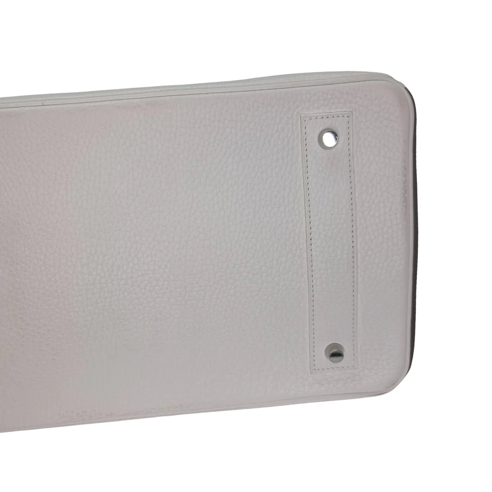 Hermès Birkin Shoulder 42 White Etoupe Clemence Palladium Hardware □J Stamp - Lost Designer