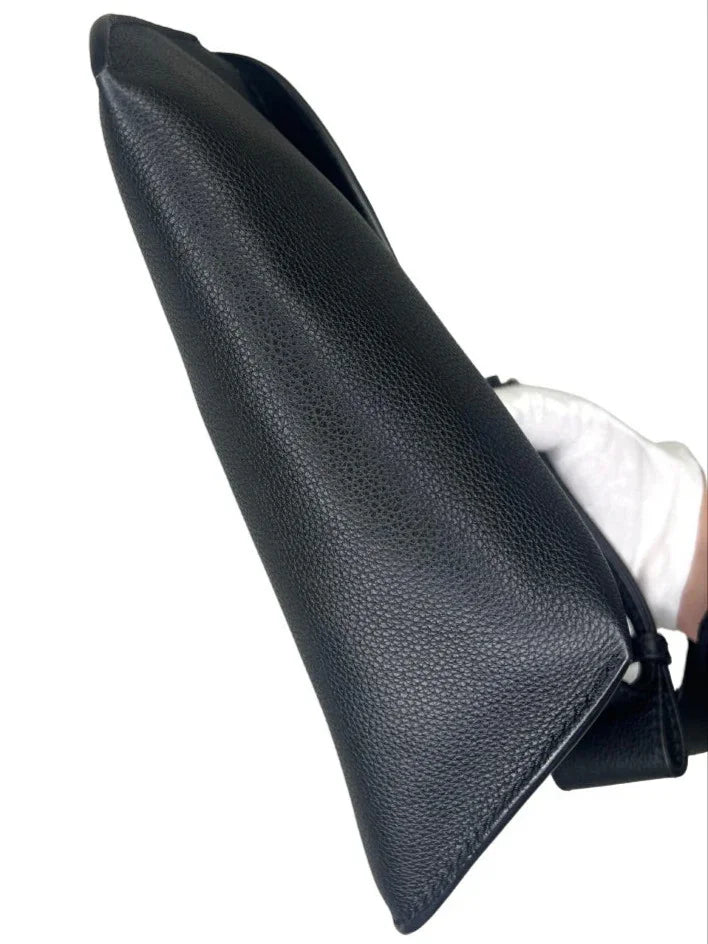 Alexander McQueen Black Leather T-Bar Sling Shoulder Bag - Lost Designer