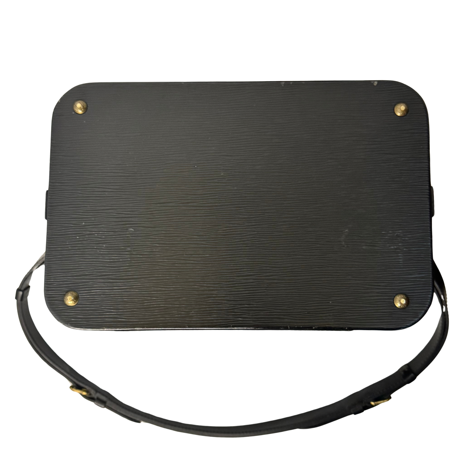 Louis Vuitton Black Epi Leather Train Case Luggage bag Black