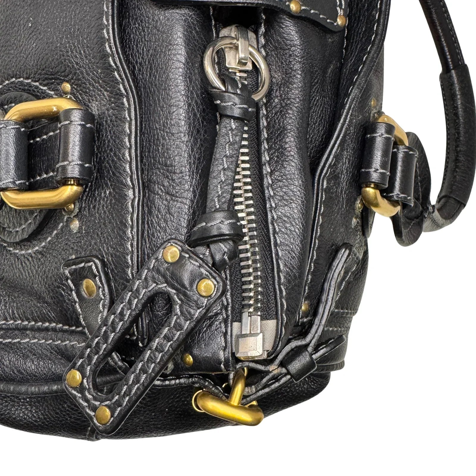 Chloe Paddington Leather Bag Black