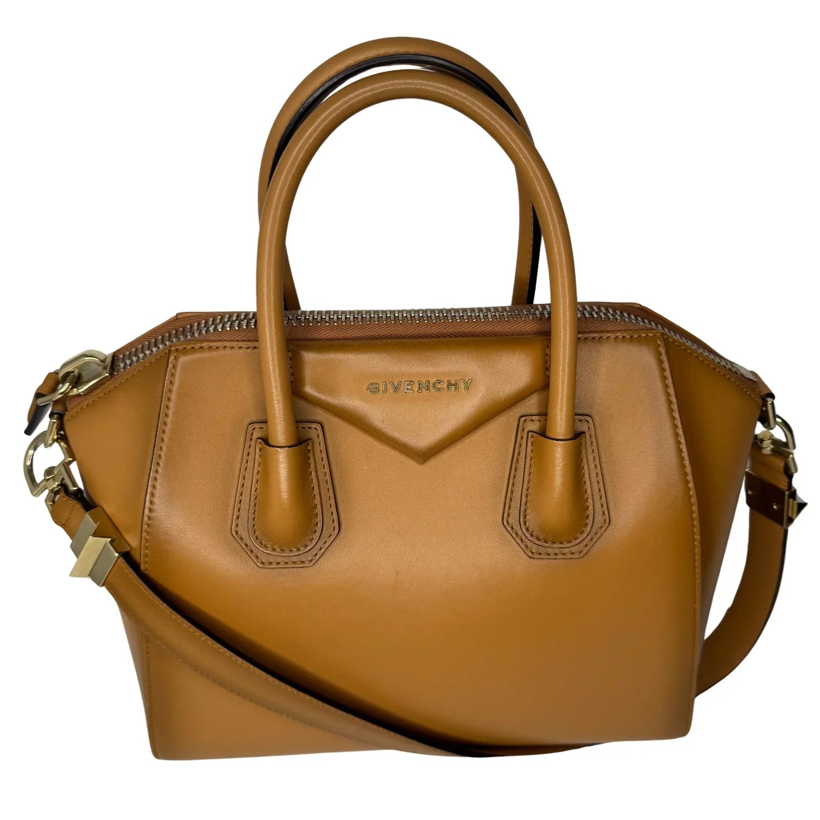 Givenchy Small Antigona Calfskin in Deep Brown Crossbody Bag
