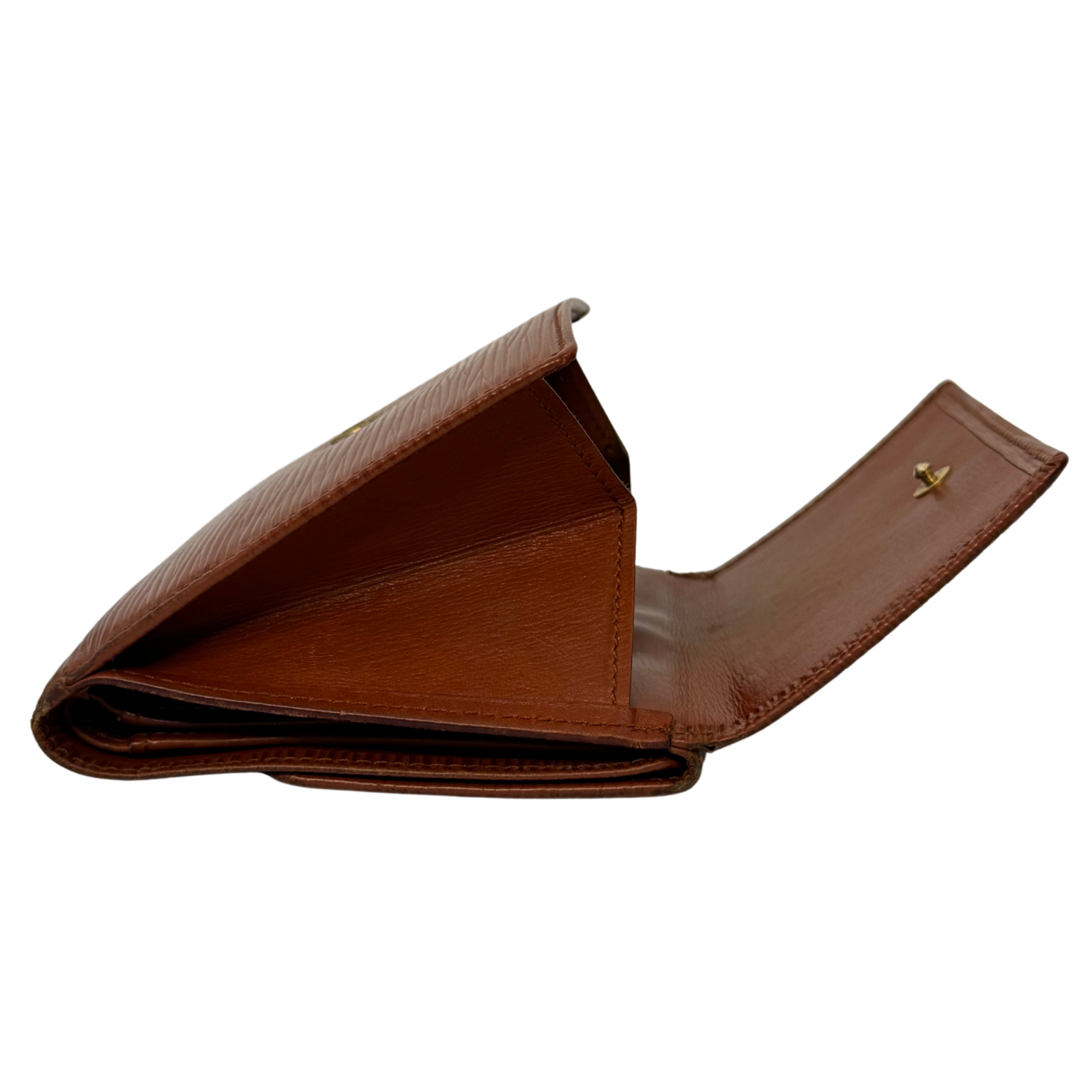 Louis Vuitton Epi Leather Compact Wallet Brown