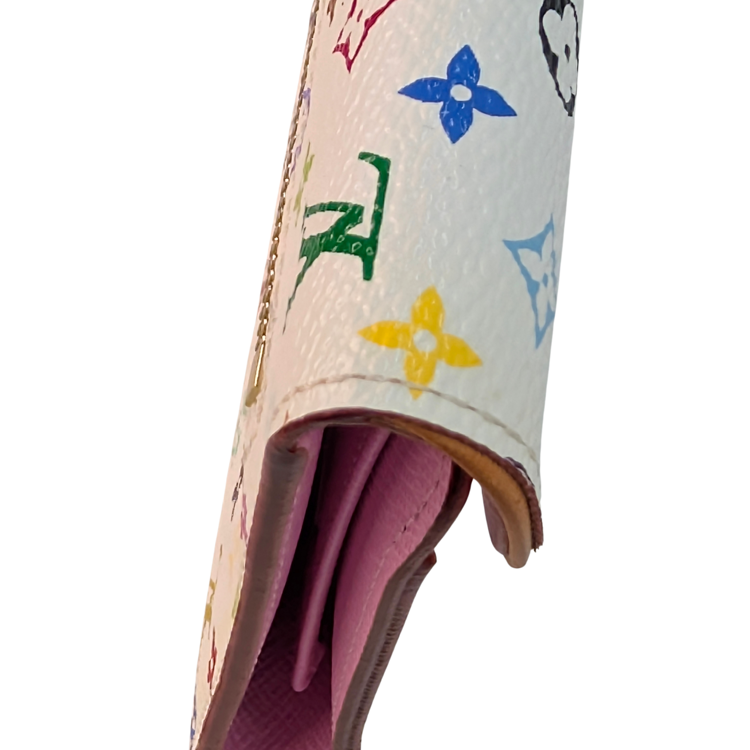 Louis Vuitton White Multicolor Monogram Canvas Eugenie Wallet