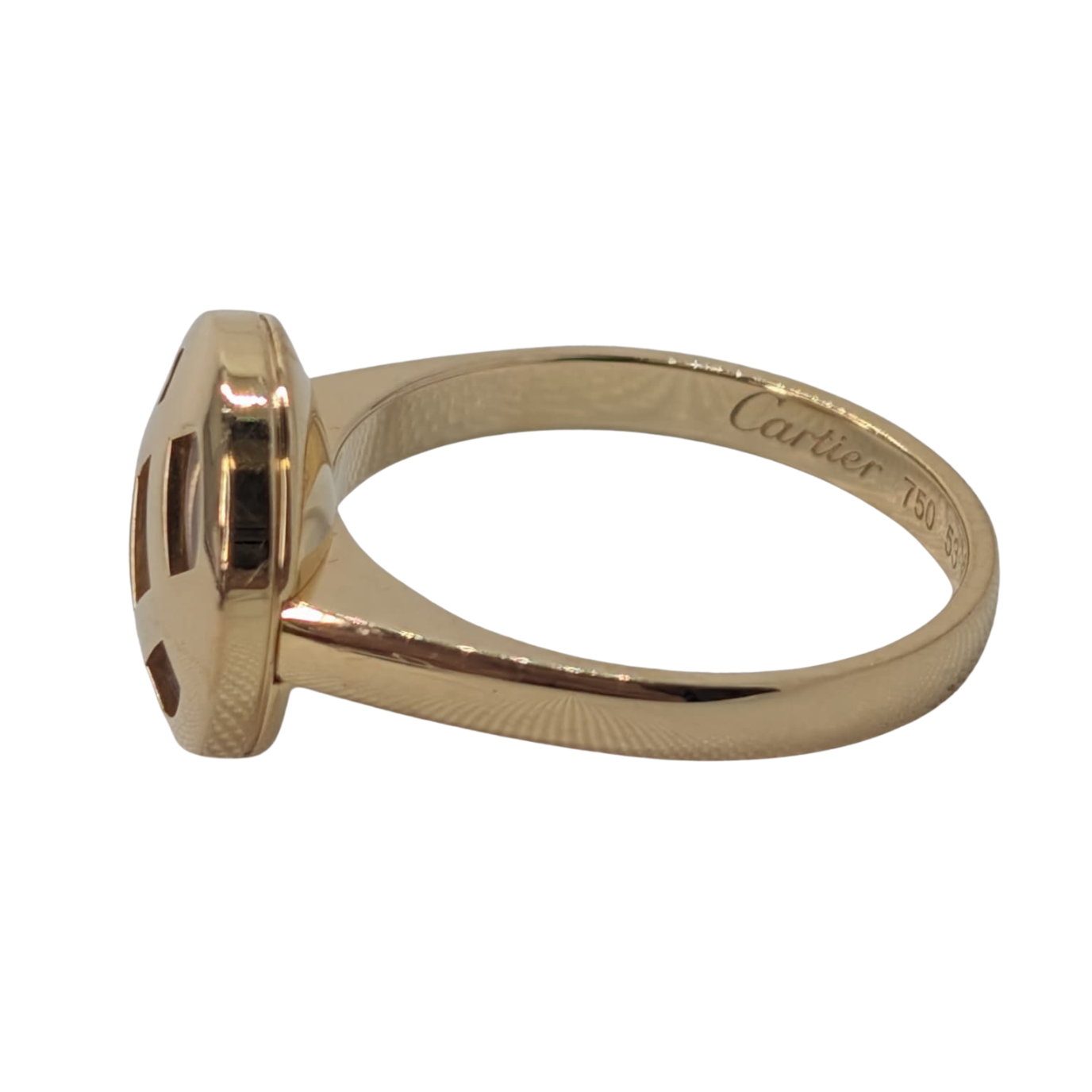 Cartier Pasha Mother Of Pearl 18K Gold Ring Size M½