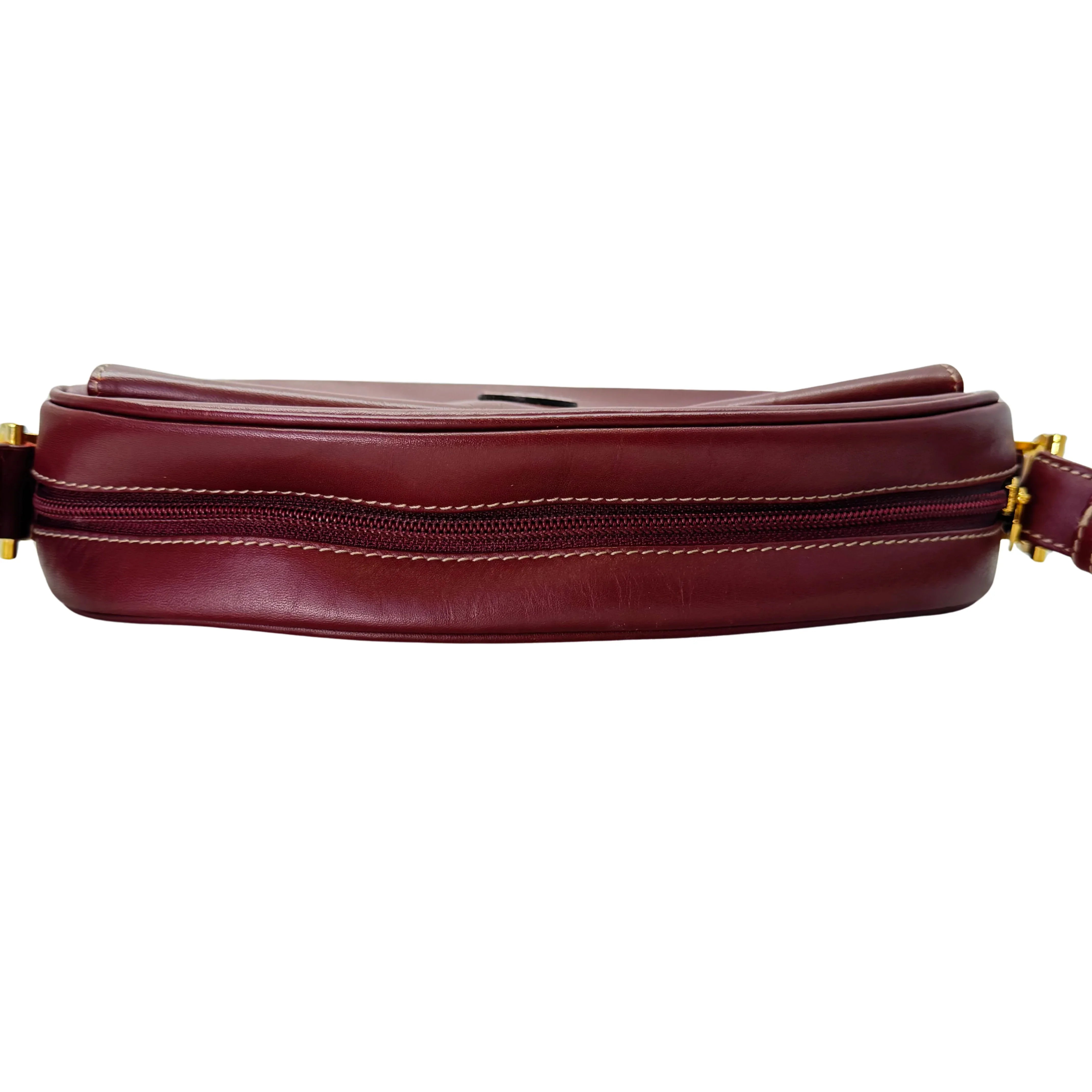 Cartier Must De Cartier Crossbody Bag Leather Brown - Lost Designer