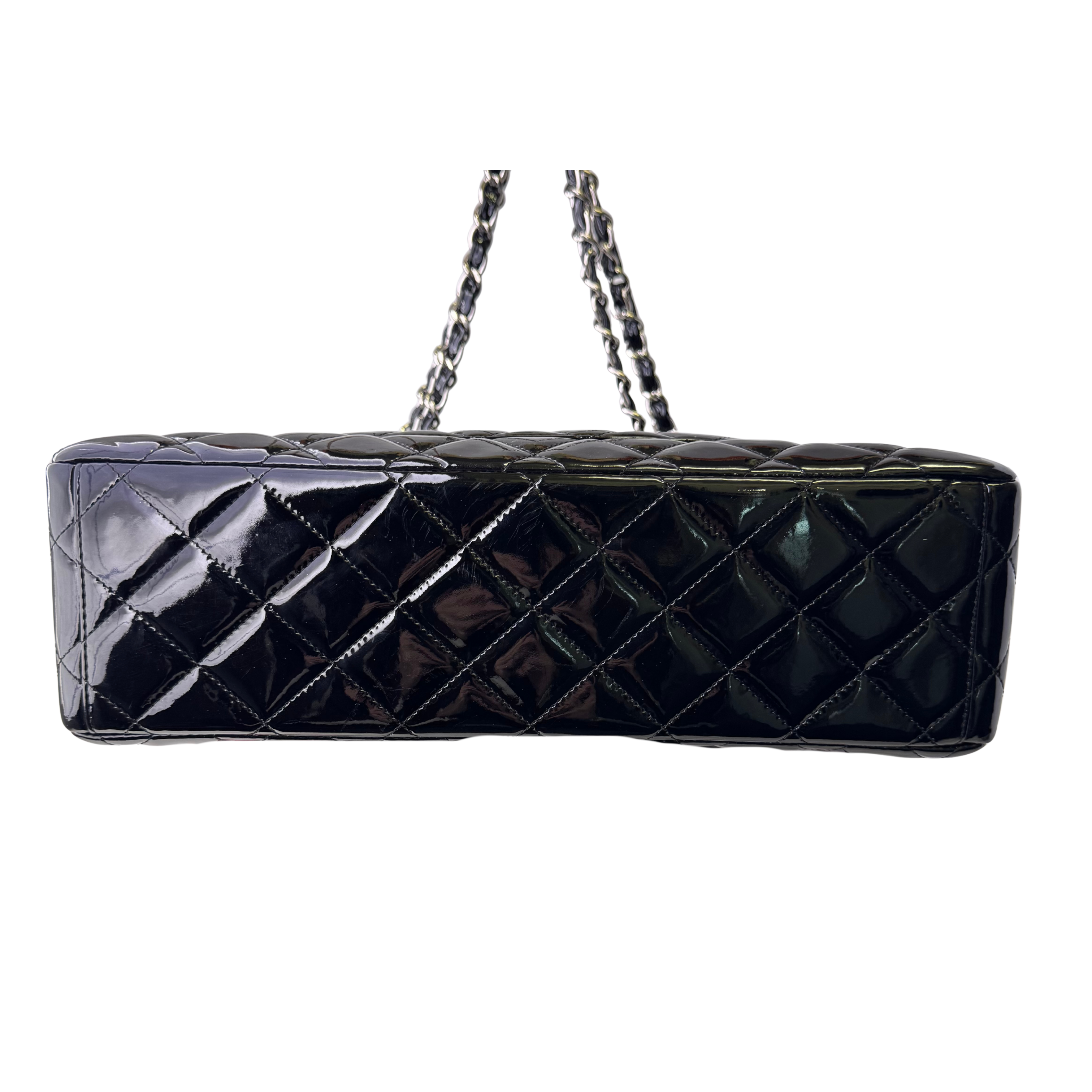 Chanel Maxi Flap Patent Leather Bag Black