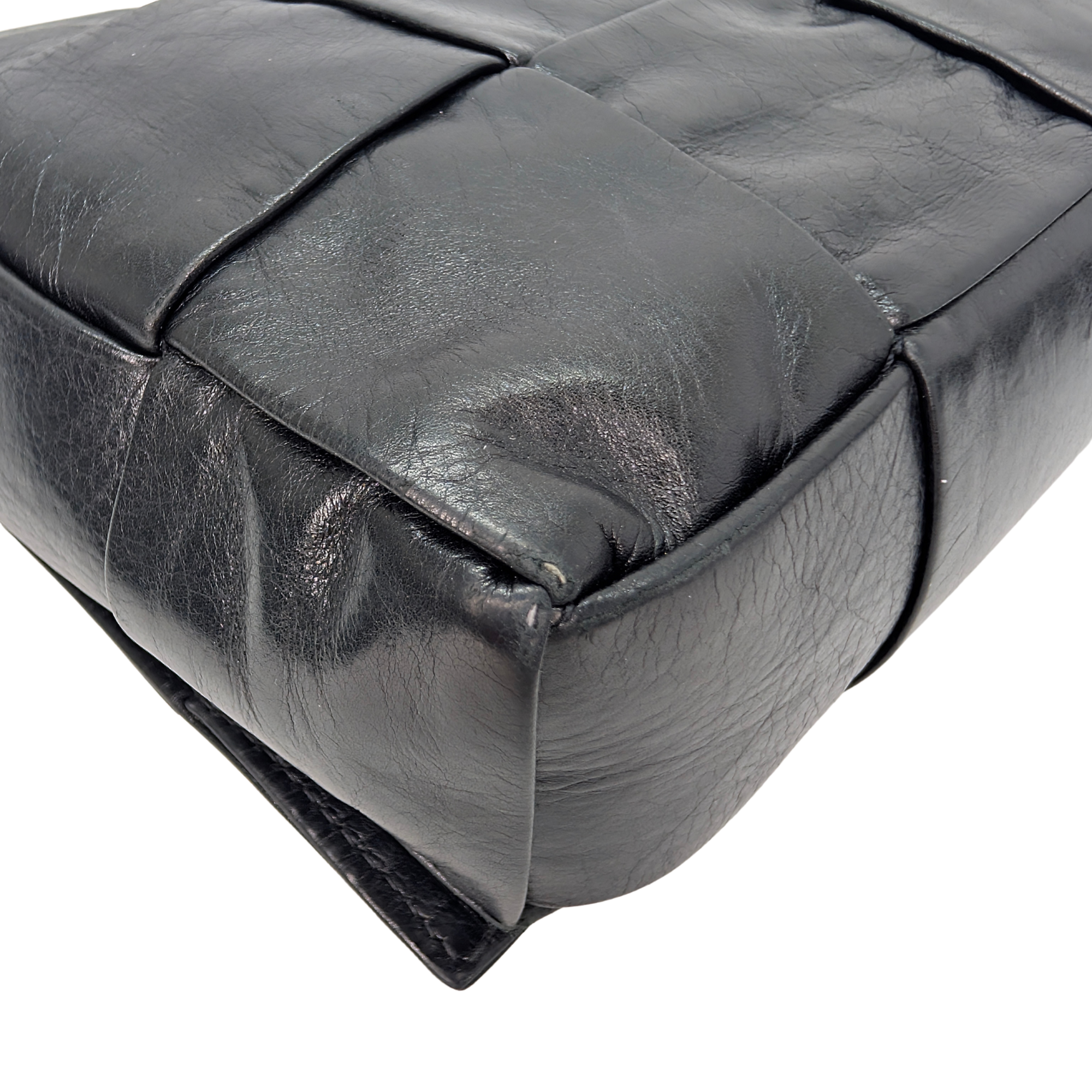 Bottega Veneta Intrecciato Cassette Bag Black