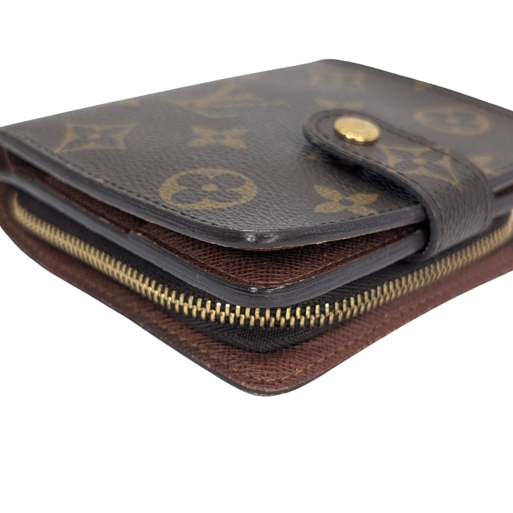 Louis Vuitton Compact Zip Bi-Fold Wallet Brown