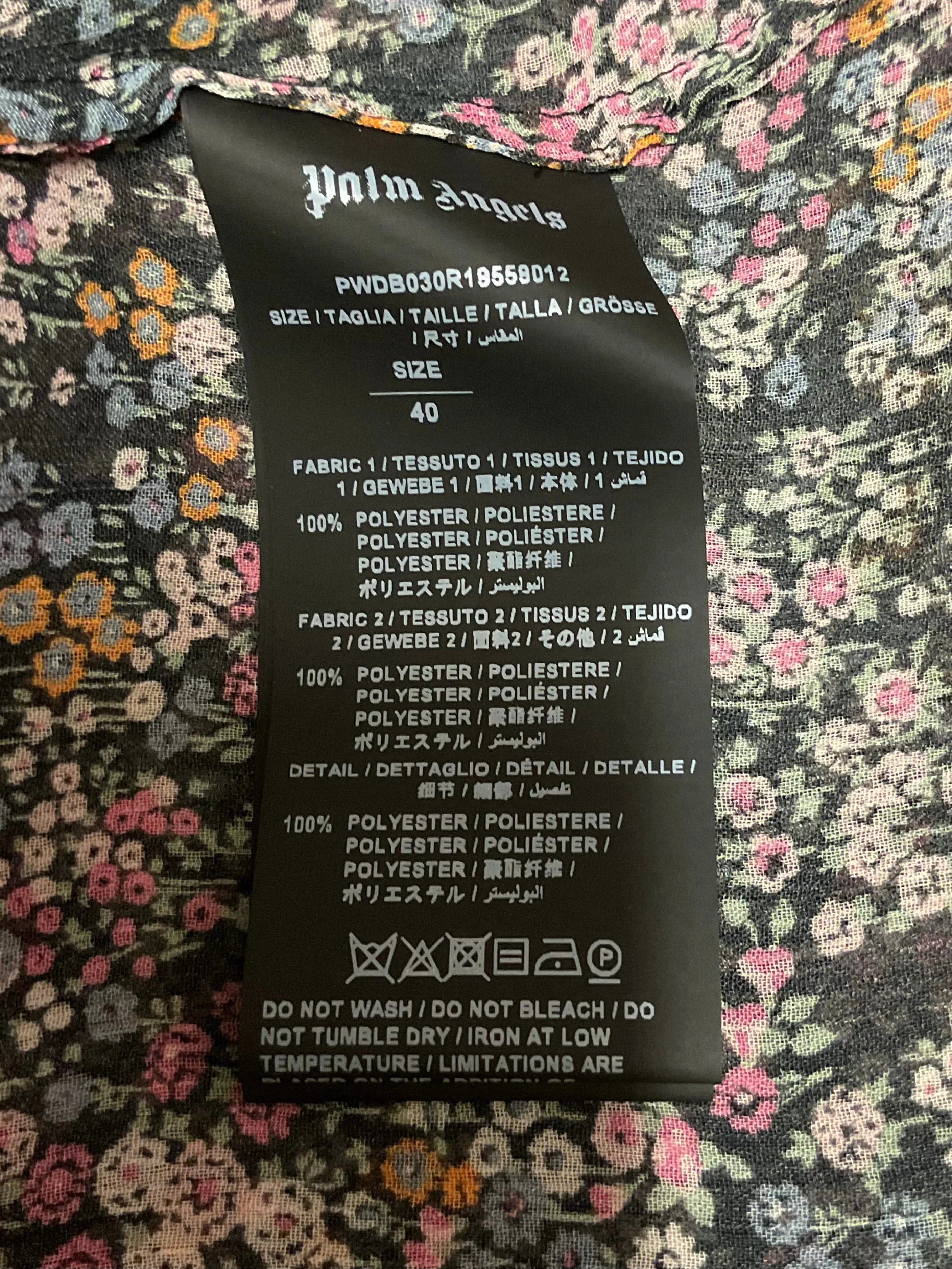 Palm Angels Long Dress Floral Multicolour 42 - Lost Designer