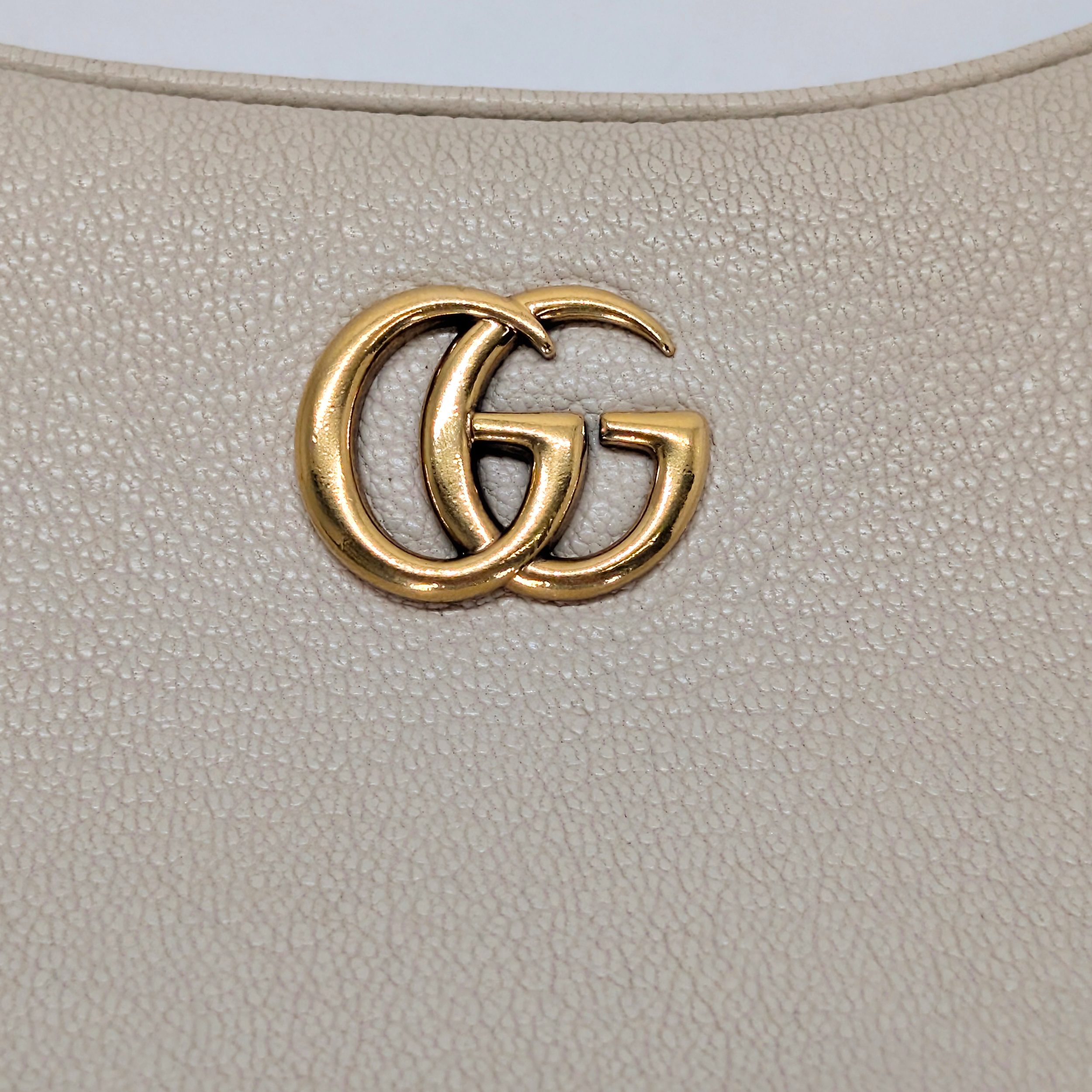 Gucci Aphrodite small shoulder Bag Leather Beige