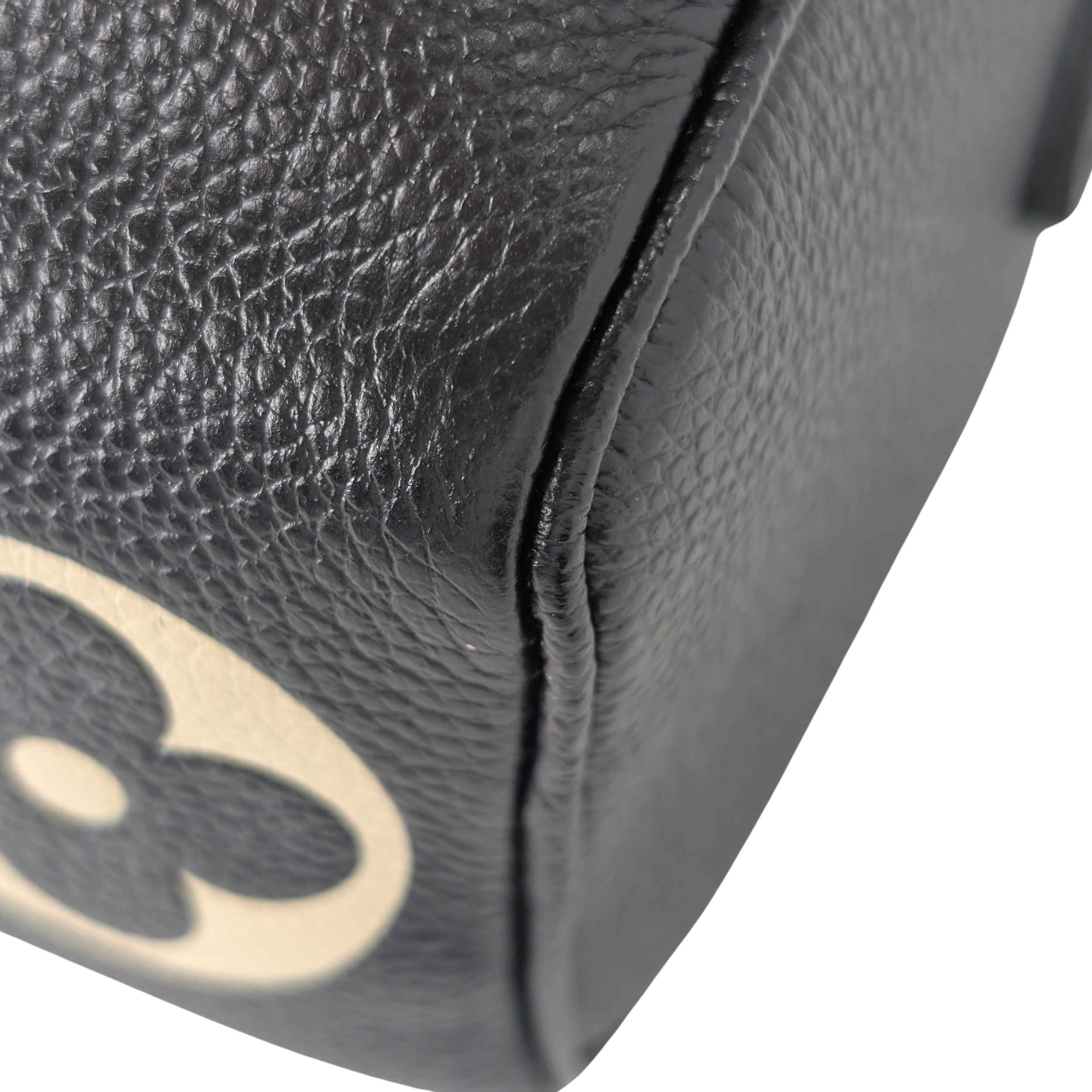 Louis Vuitton Nano Speedy Bicolor Monogram Giant Empreinte Leather Black