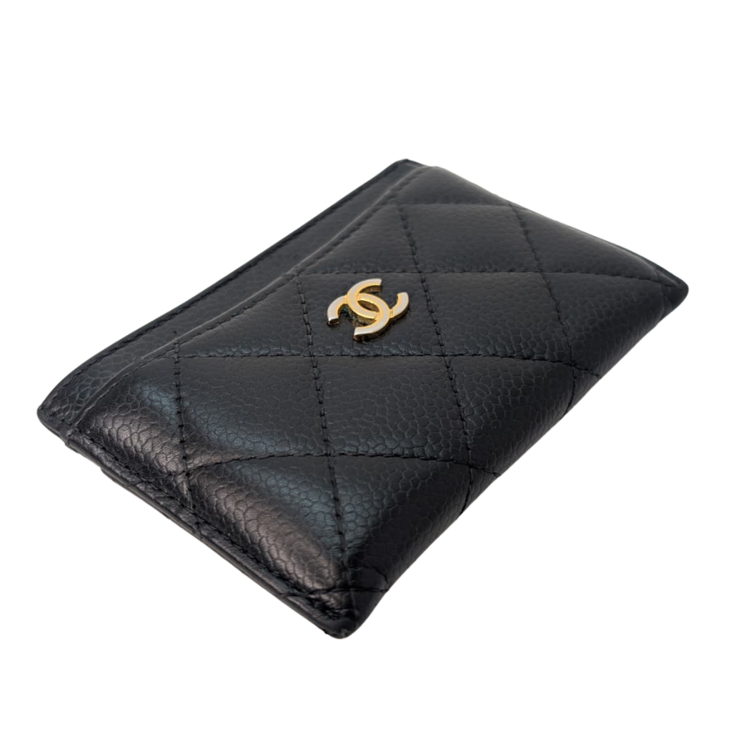 Chanel Classic Black Card Holder Black