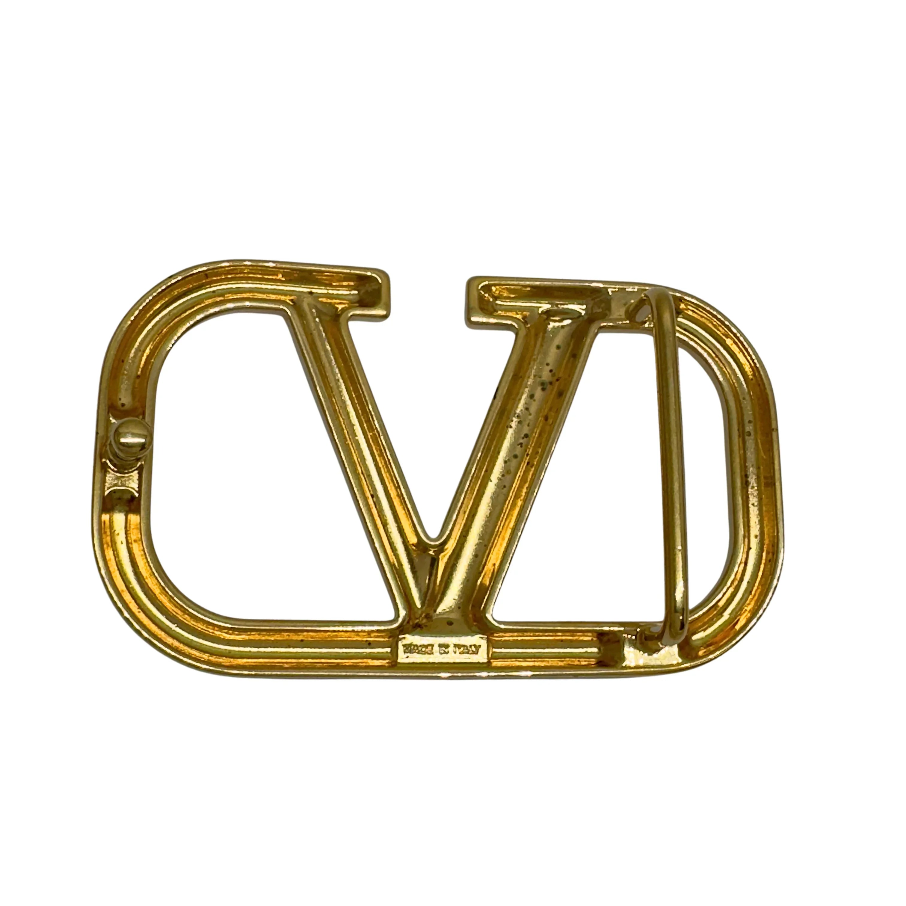 Valentino Garavani VLogo Calfskin Leather Belt 85/34 - Lost Designer