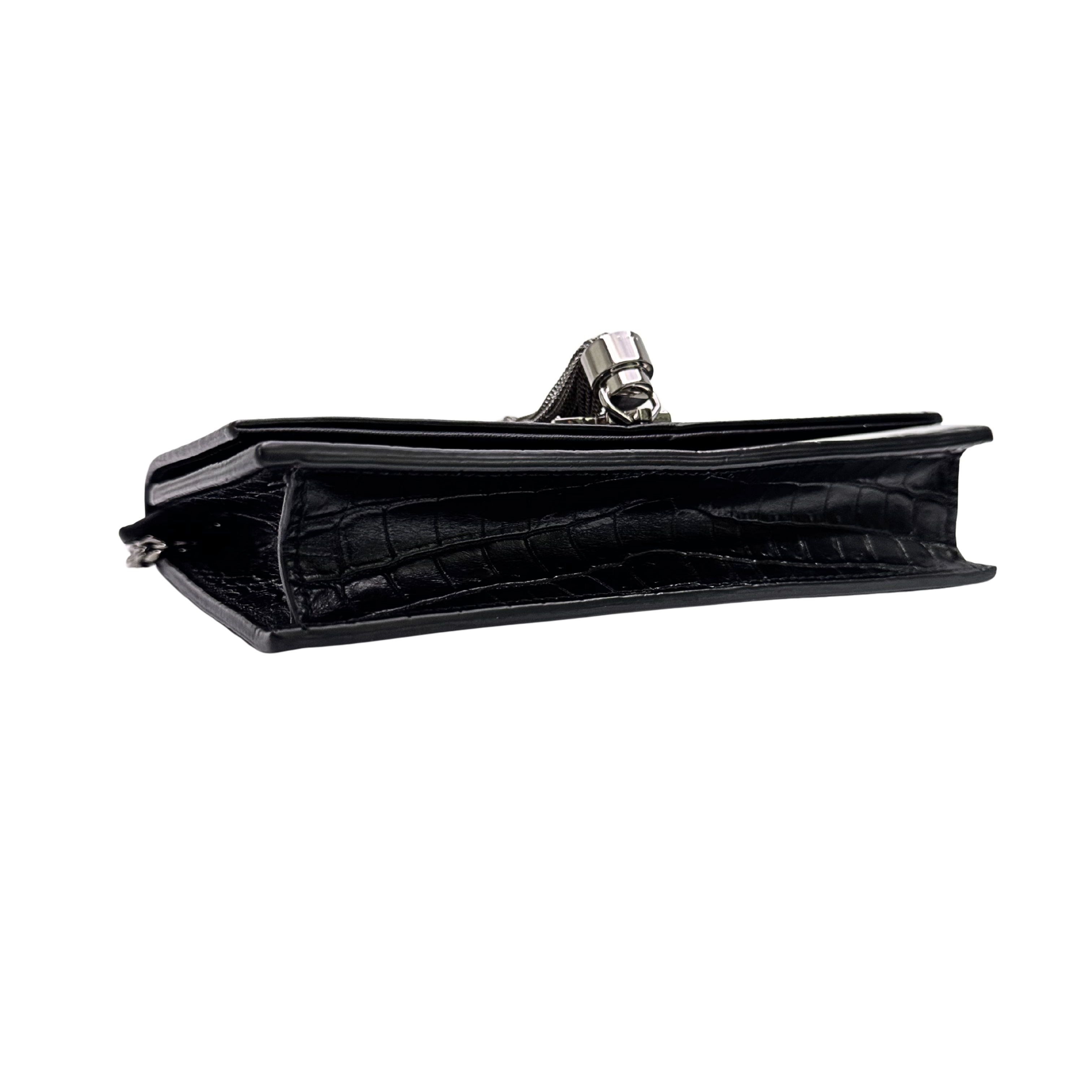 Saint Laurent Kate Shoulder Bag Leather Black