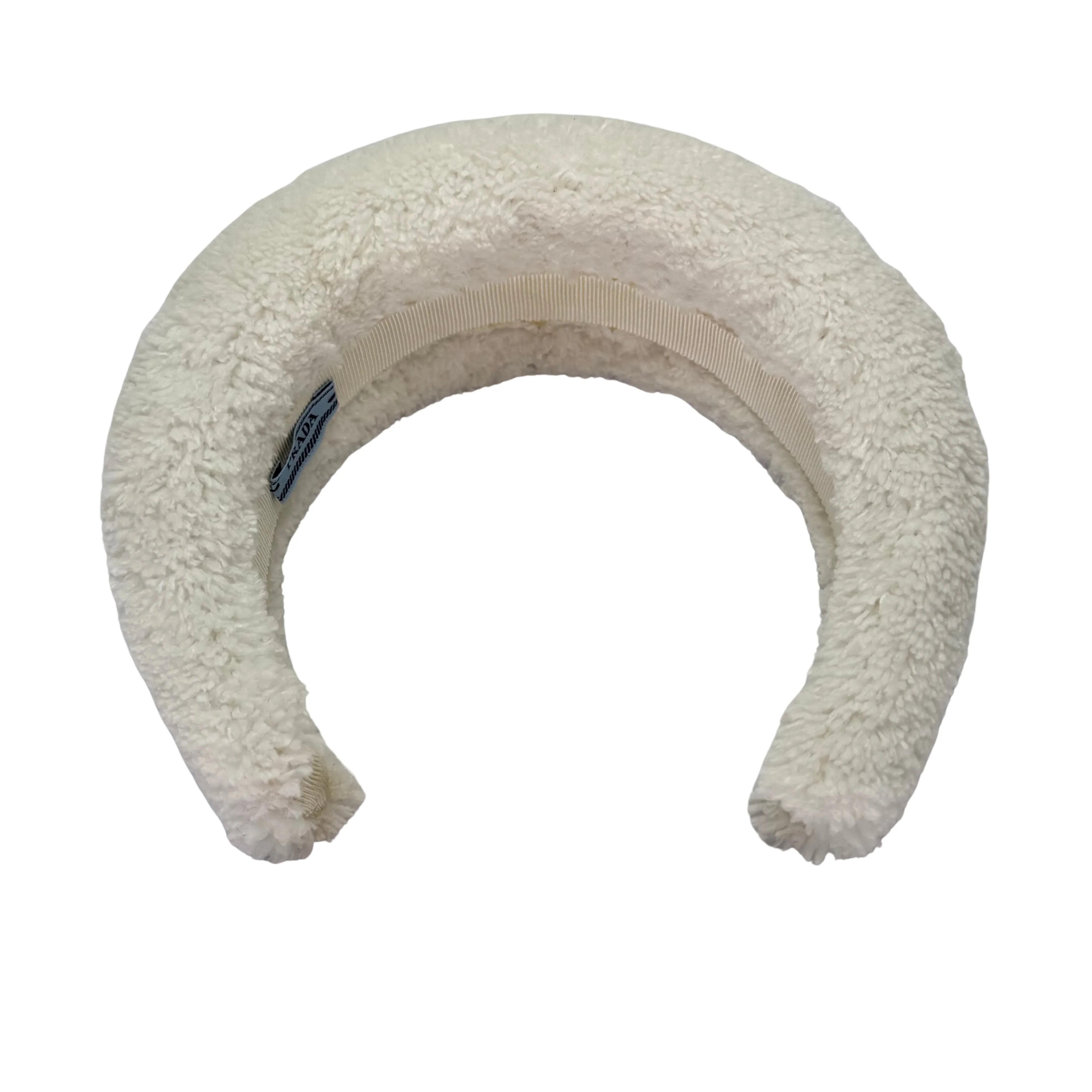 Prada Terry Cloth Headband White - Lost Designer