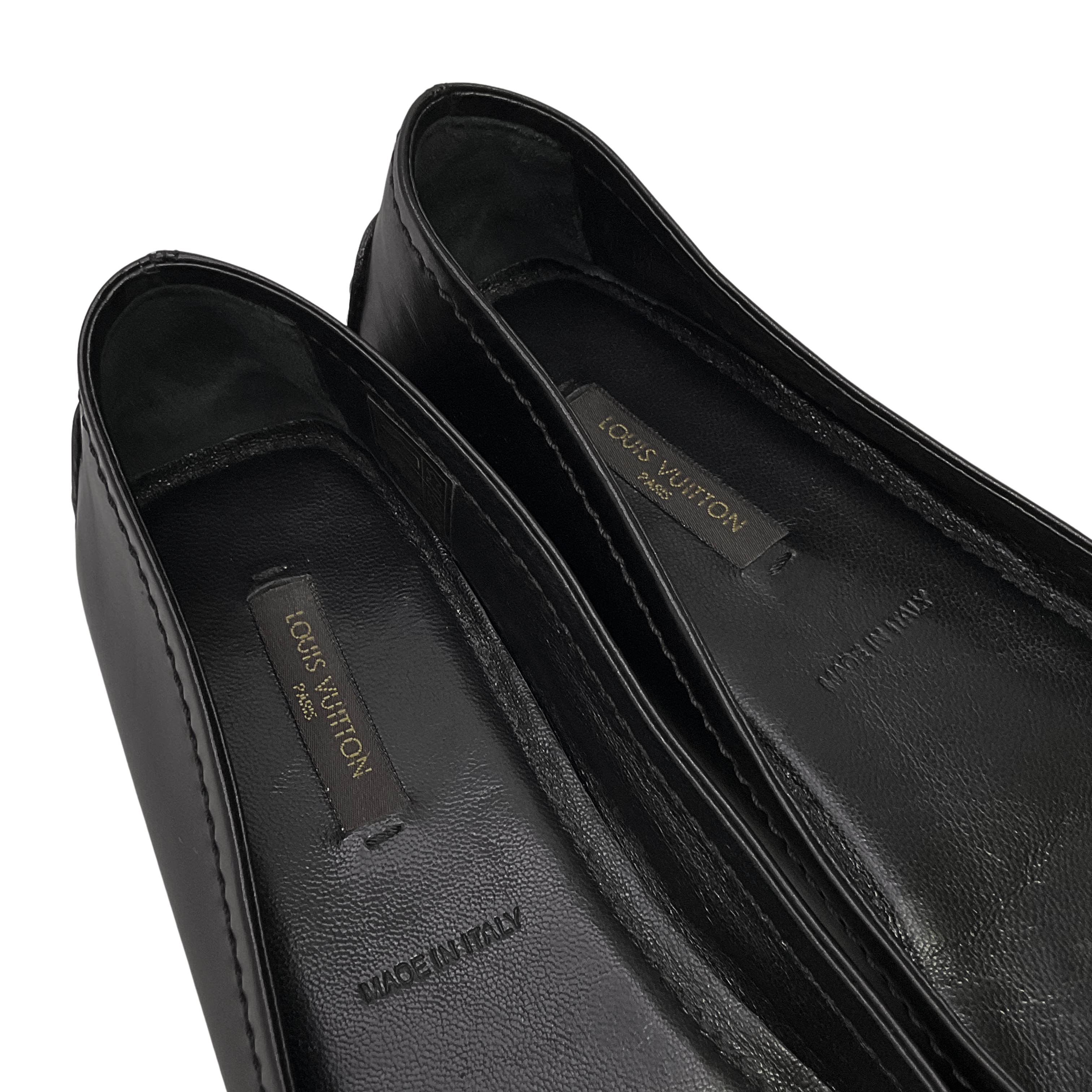 Louis Vuitton Leather Ballet Flats Black 37