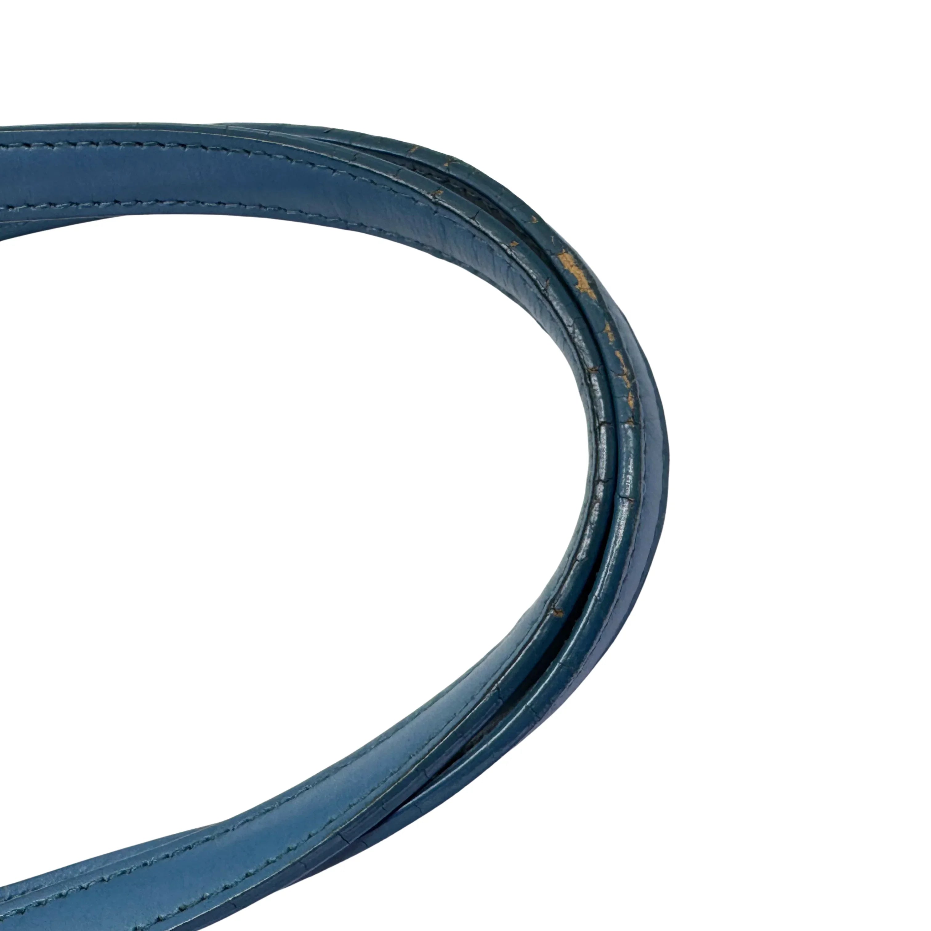 Dior Cannage Medium Panarea Tote Canvas Cobalt Blue - Lost Designer