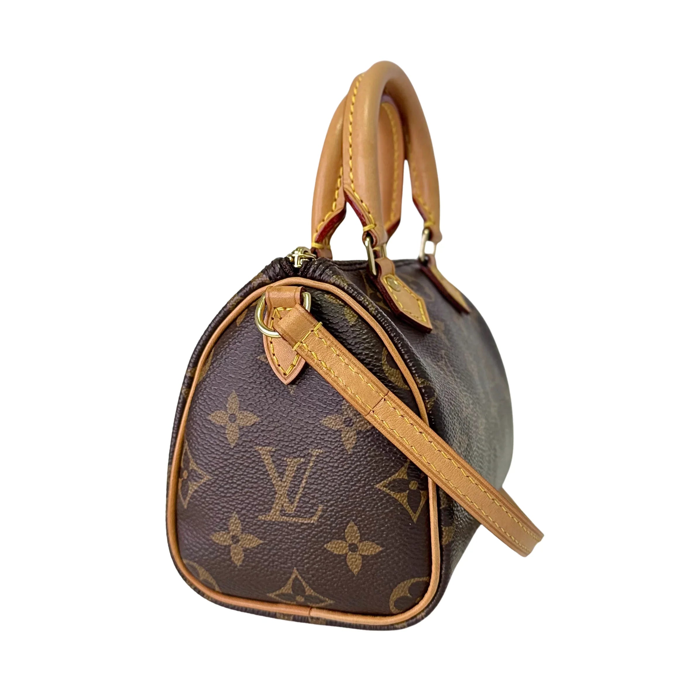 Louis Vuitton Nano Speedy Handbag Monogram Canvas - Lost Designer