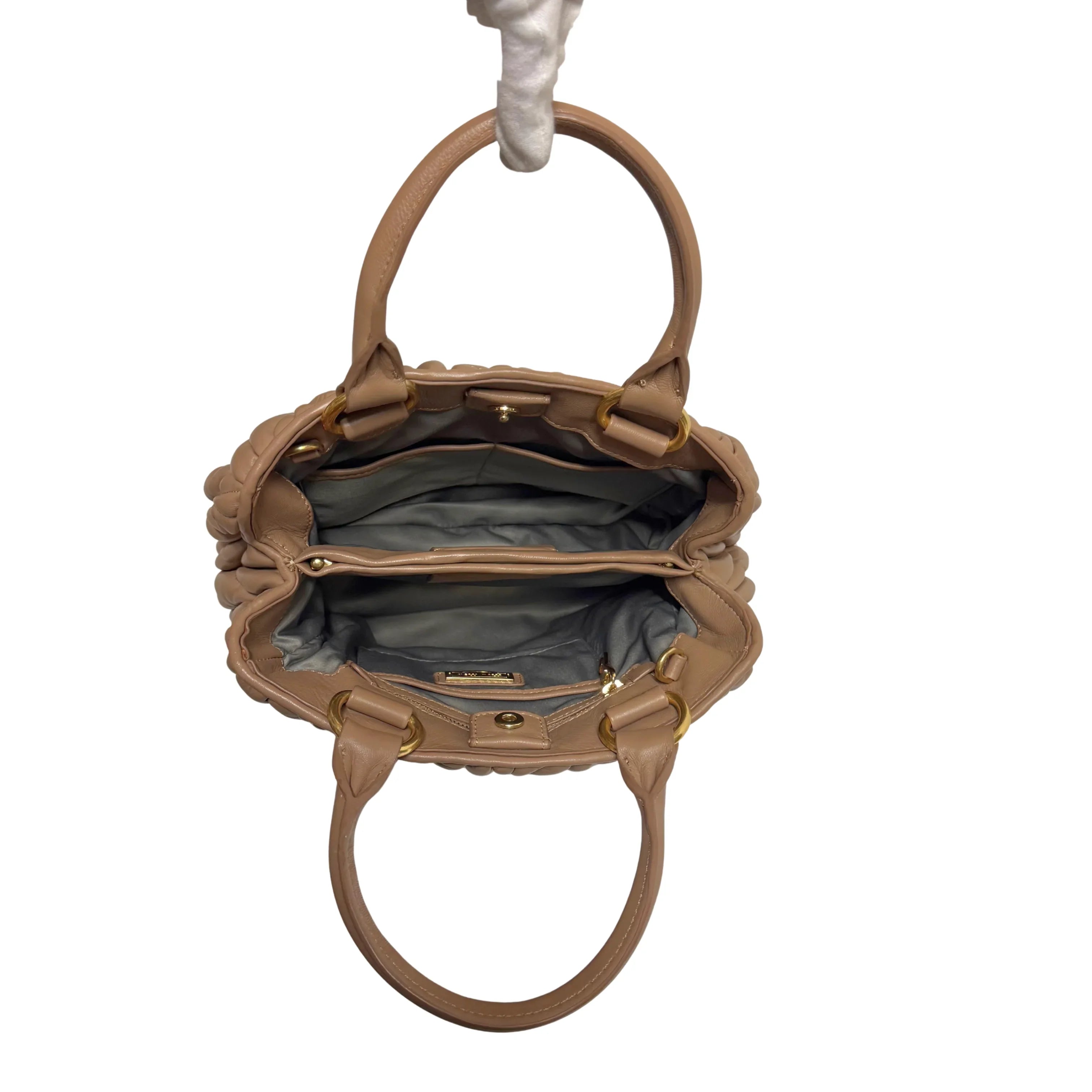 Miu Miu Nappa Matelassé leather Top Handle Bag