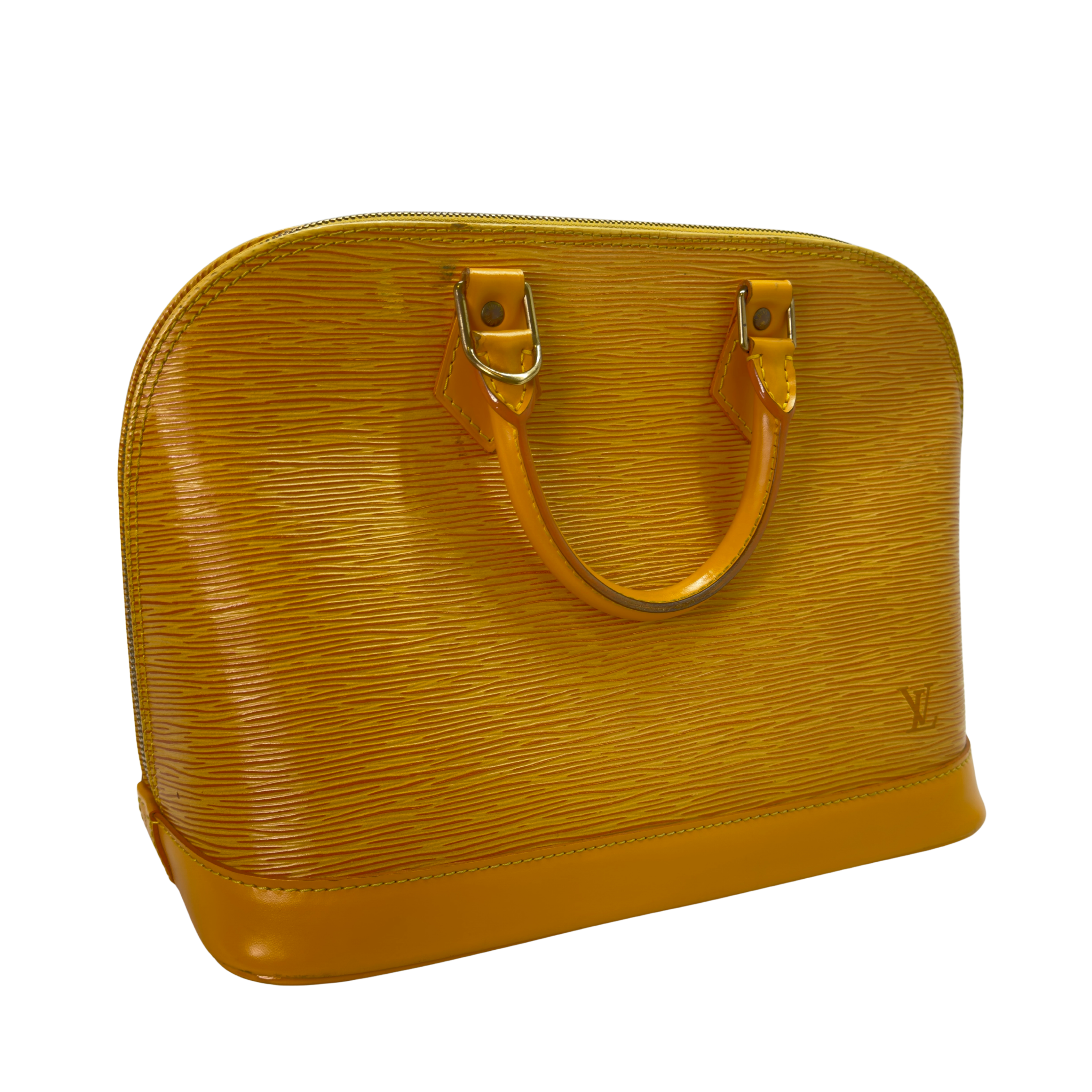 Louis Vuitton Epi Alma Shoulder Bag Yellow