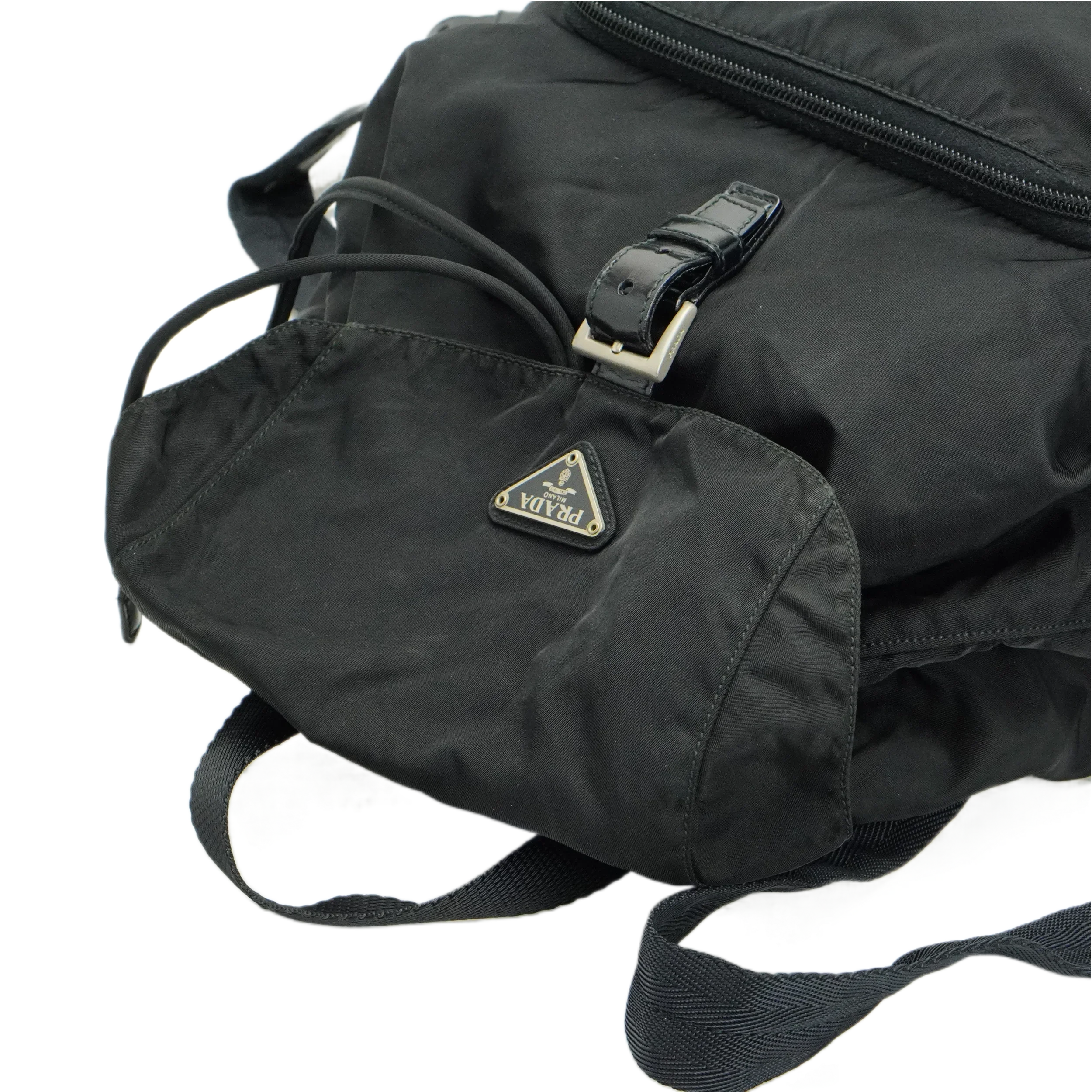 Prada Nylon Black Backpack Rucksack