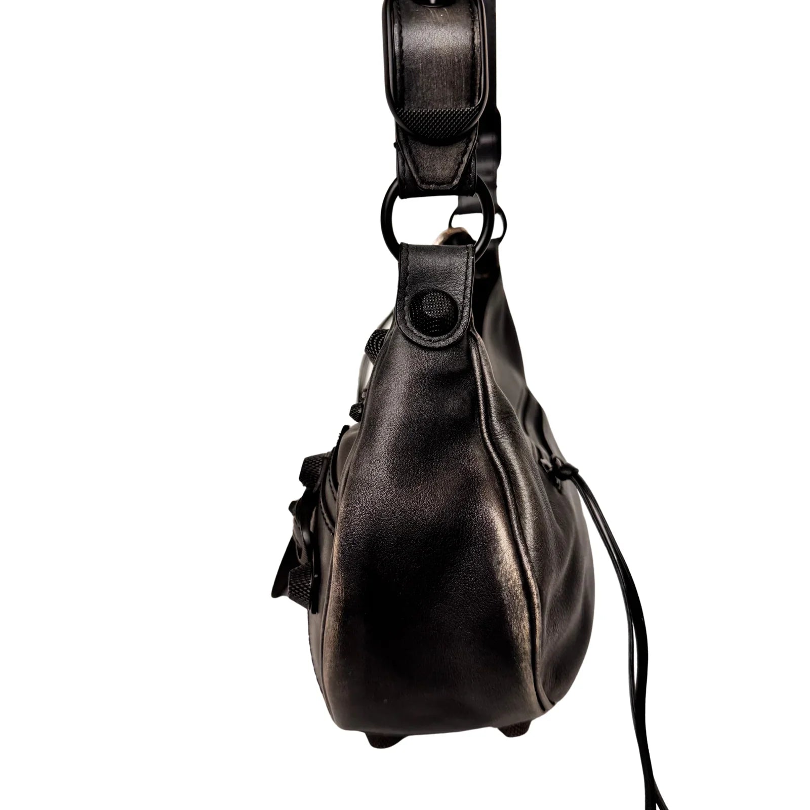 Balenciaga Calfskin Small Le Cagole Shoulder Bag – Black