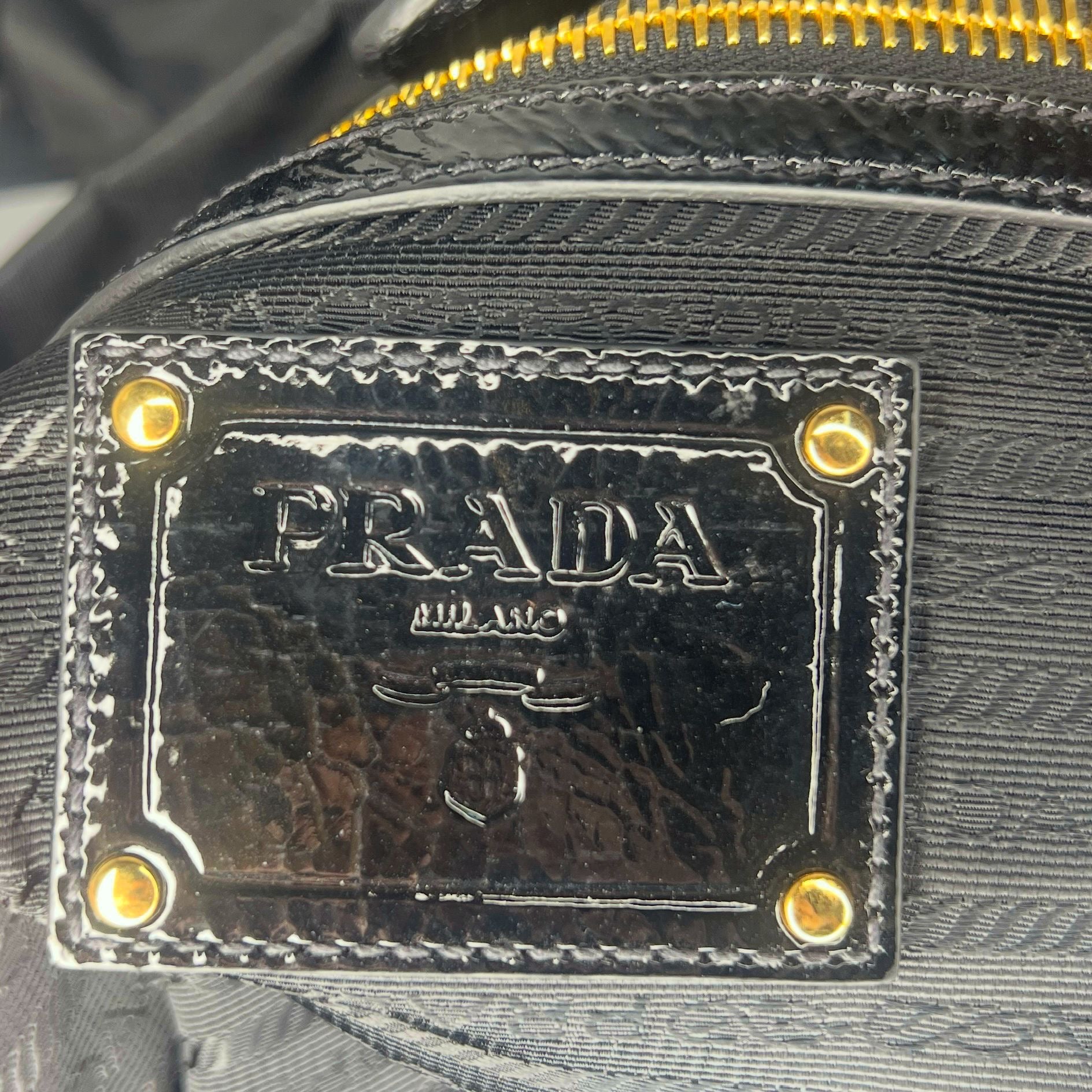 Prada Tessuto Nylon Pietre Jewelled Tote Bag – Black