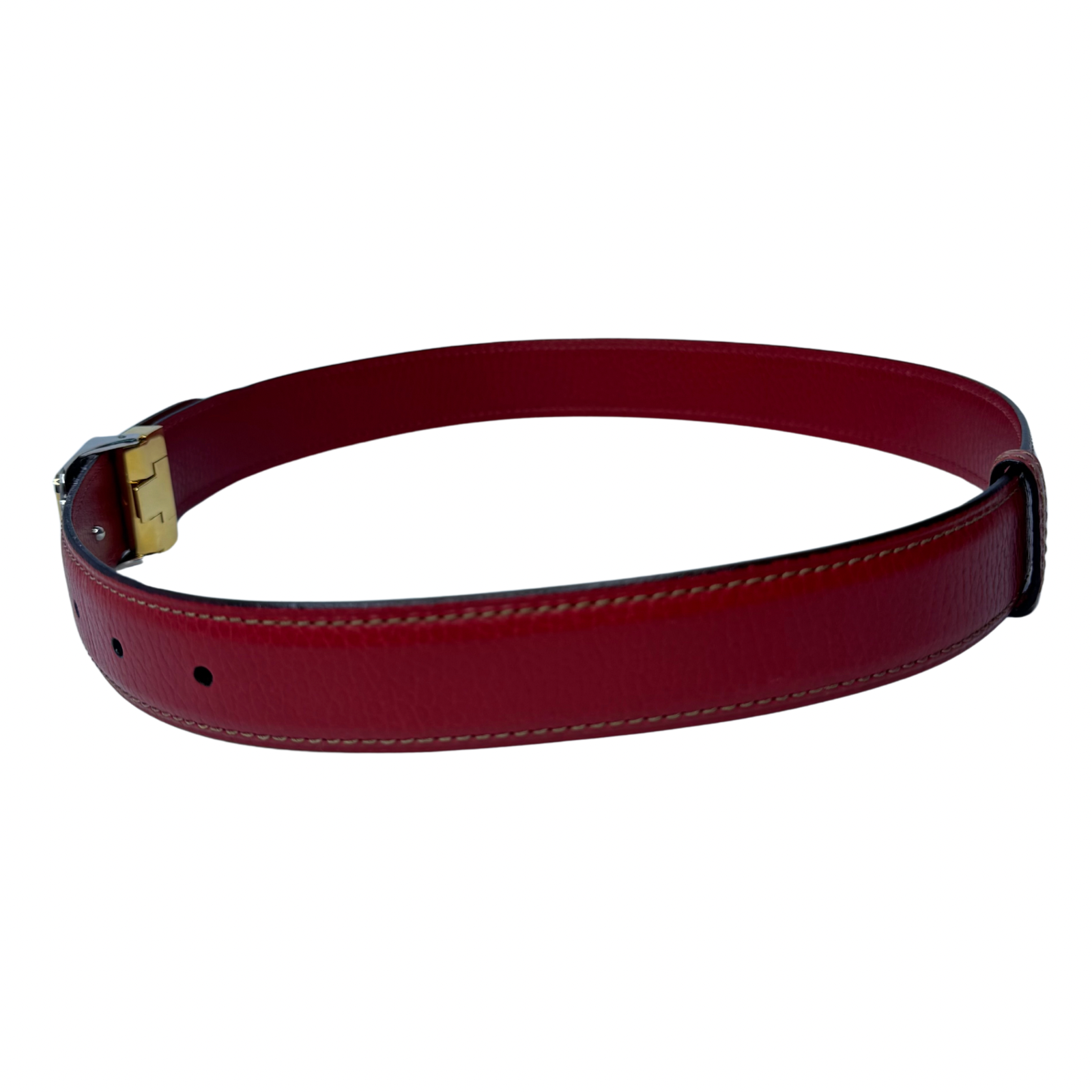 Cartier Must de Cartier Santos Belt in Red Leather