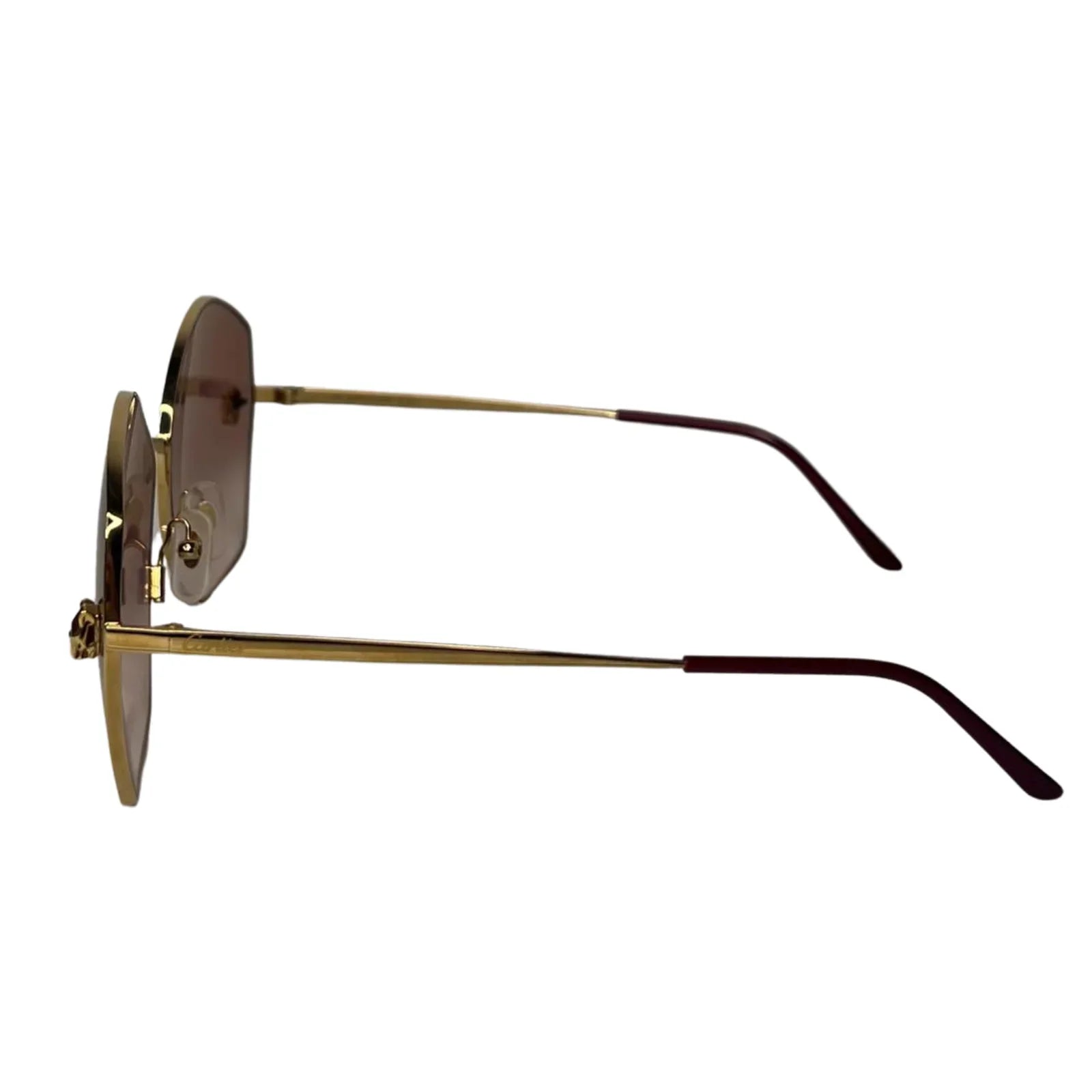 Cartier Panthère de Cartier Sunglasses – Gold / Brown Gradient