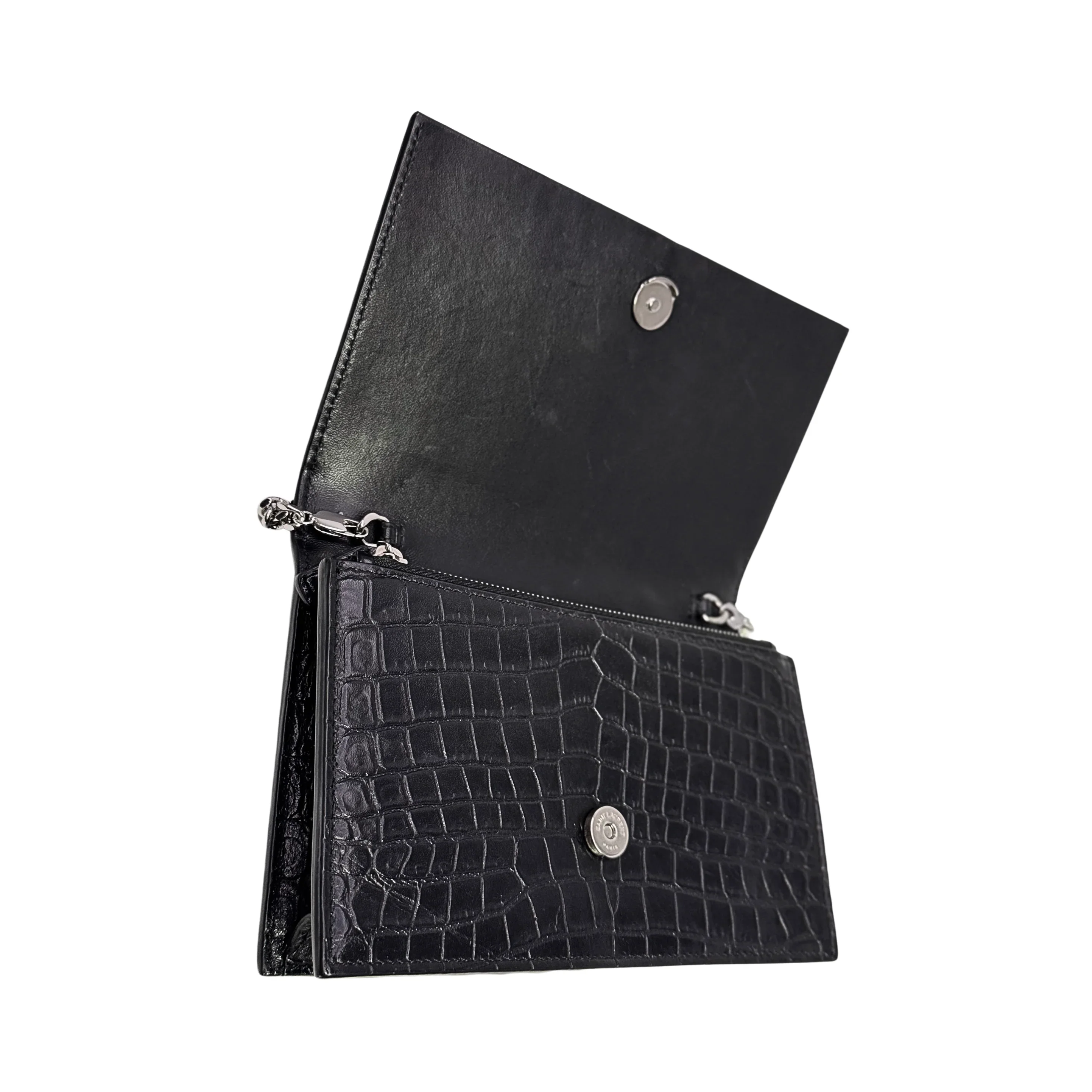 Saint Laurent Kate Shoulder Bag Leather Black - Lost Designer