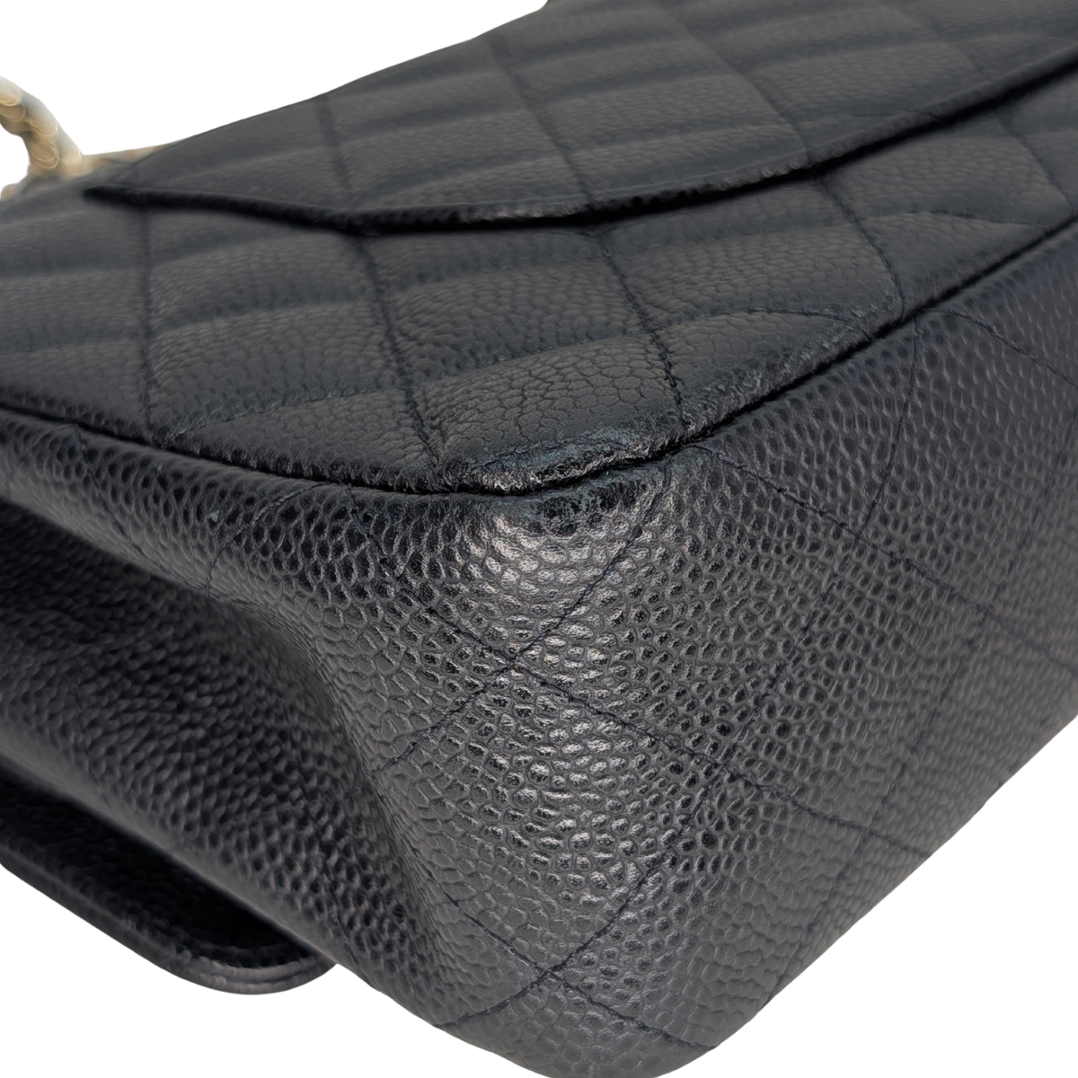 Chanel Medium Classic Double Flap Caviar Leather Black GHW