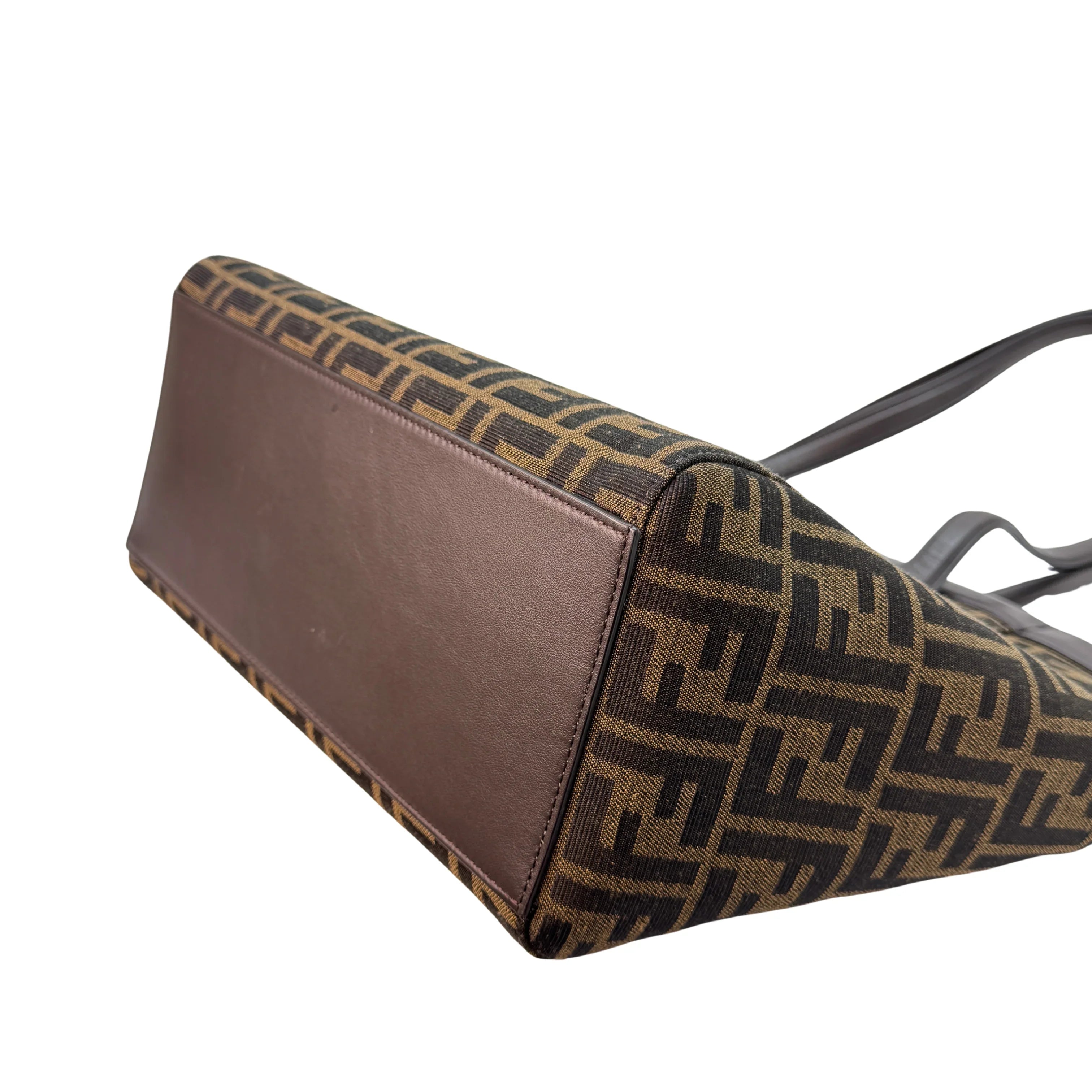 Fendi Origami Medium Fabric Tote Bag Brown - Lost Designer