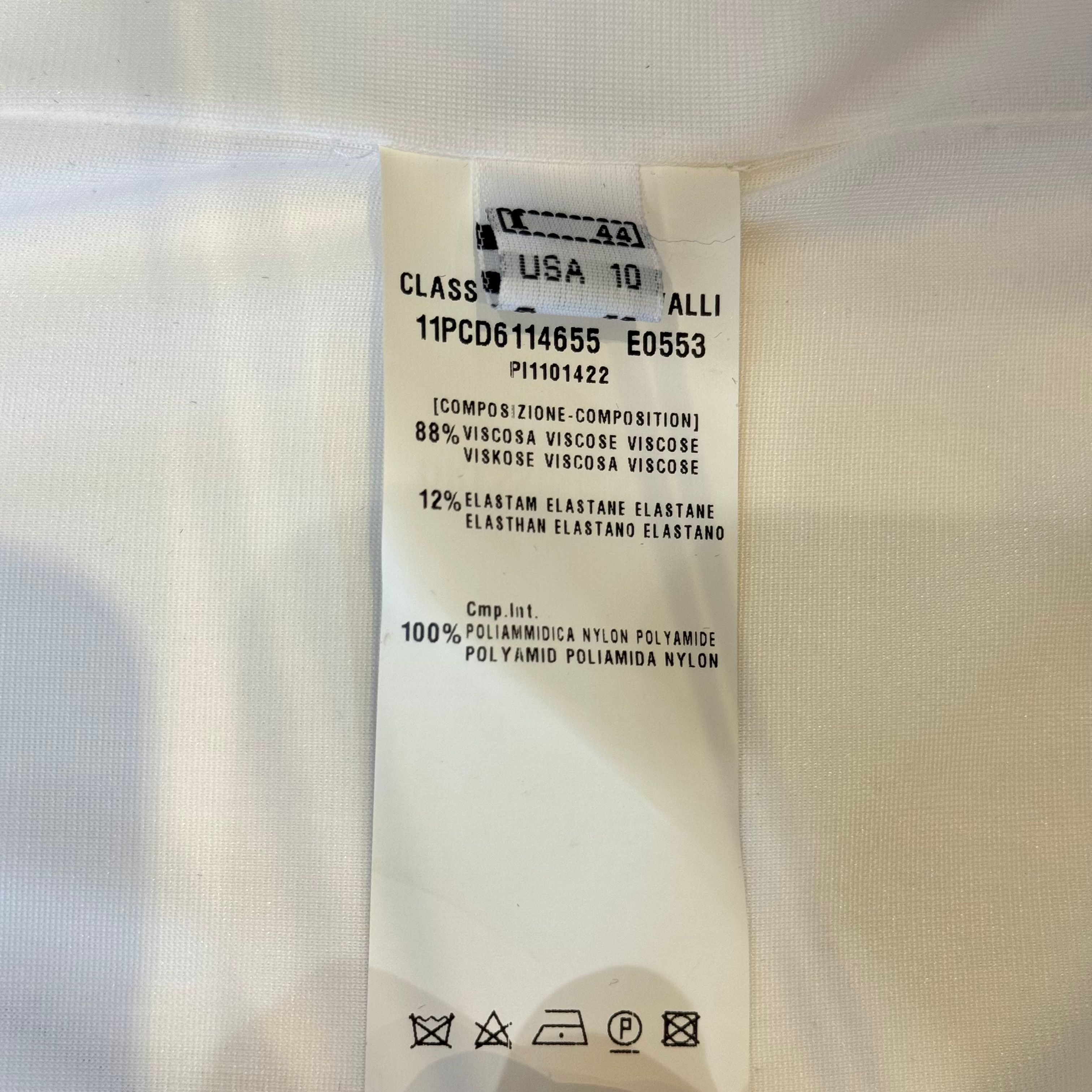 Roberto Cavalli Class Floral Dress 38 White Multicolour