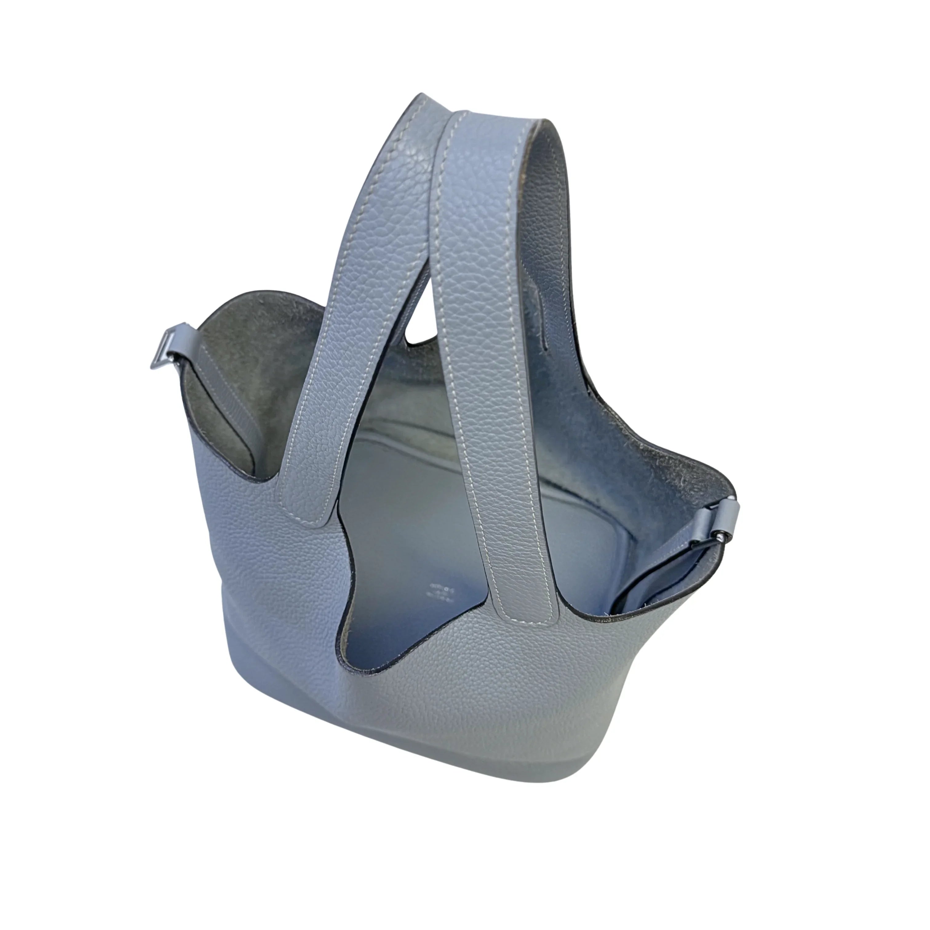 Hermès Picotin Lock 18 Handbag Leather Light Blue - Lost Designer