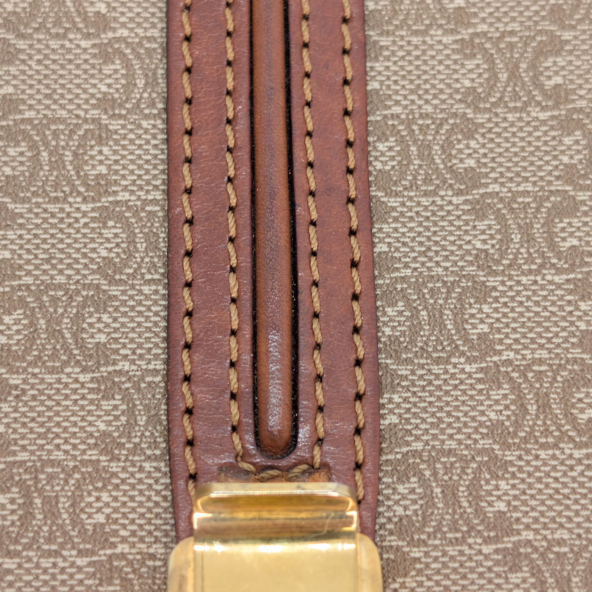 Celine Macadam Shoulder Bag Beige