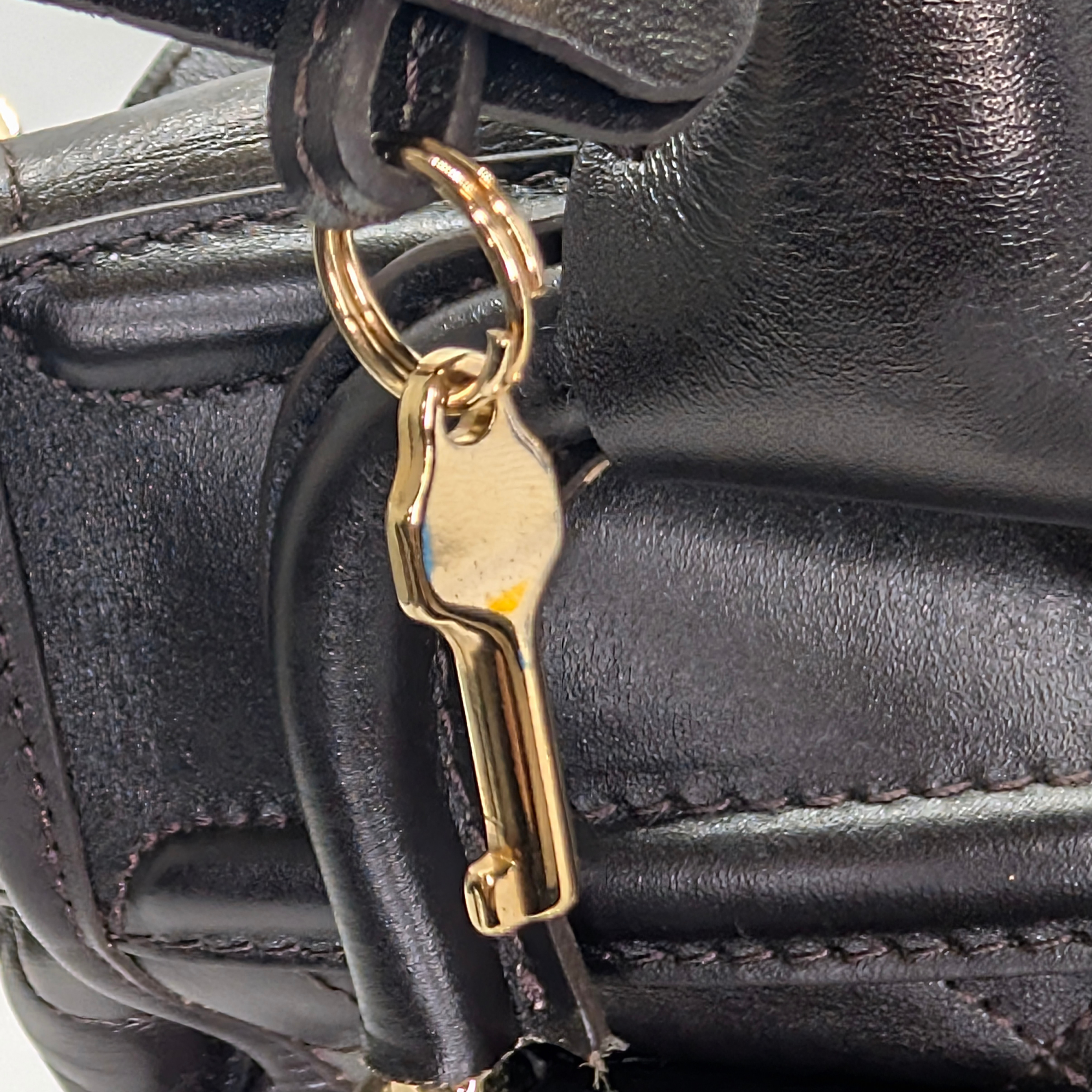 Burberry Quilted Manor Shoulder Bag Brown/Black