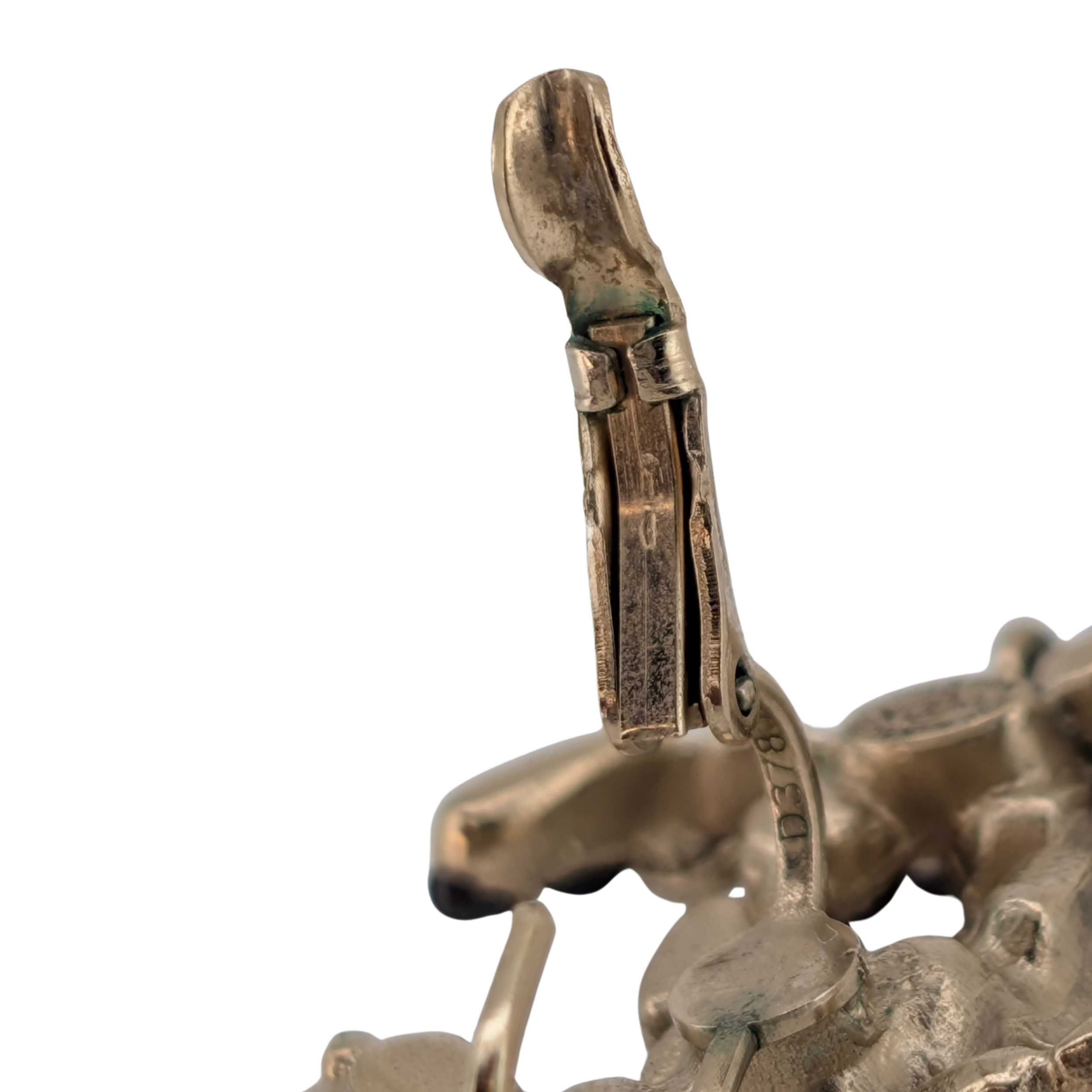 Chanel Large CC Drop Earrings with Faux Pearl Gold Tone