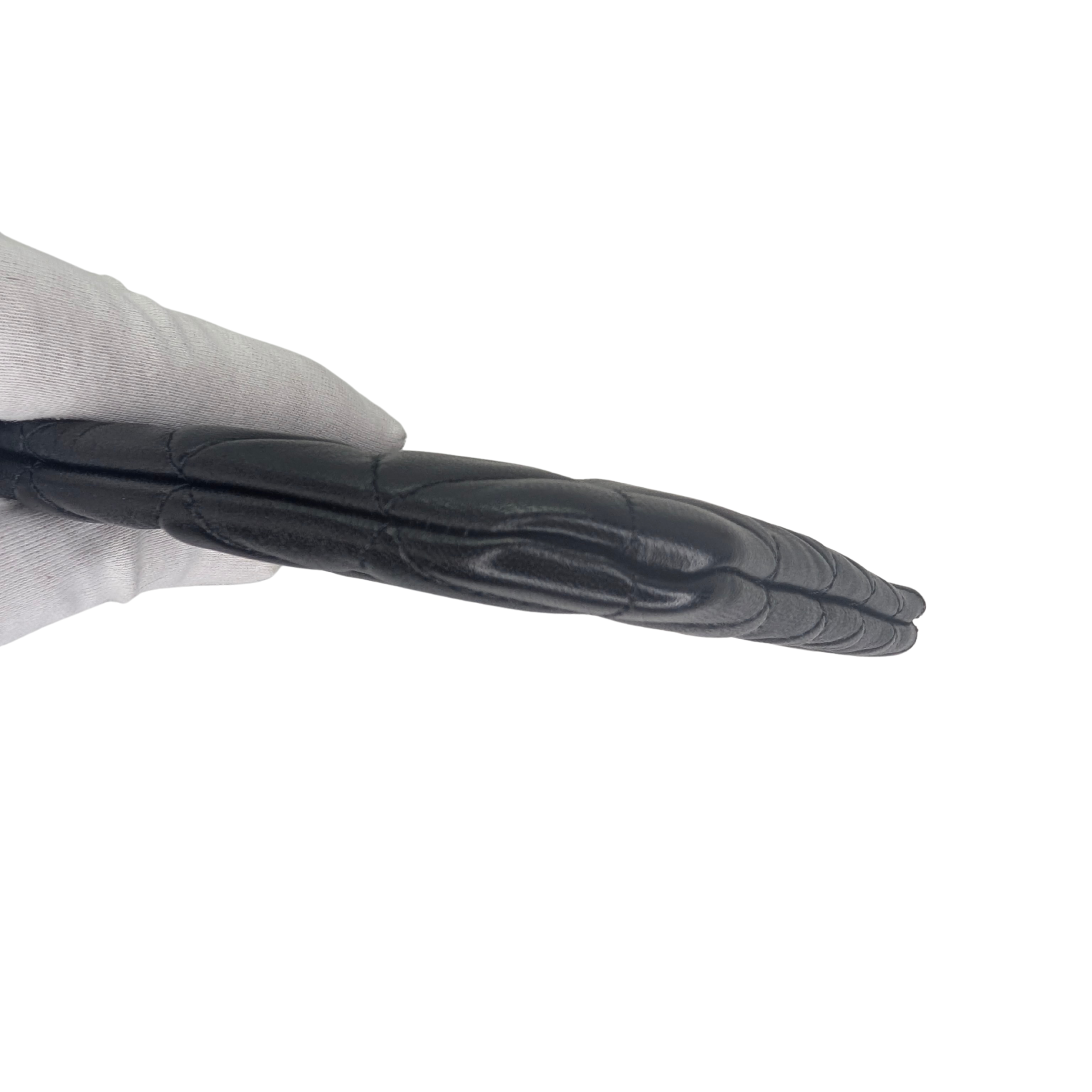 Chanel Medium O case Pouch Clutch Lambskin Black