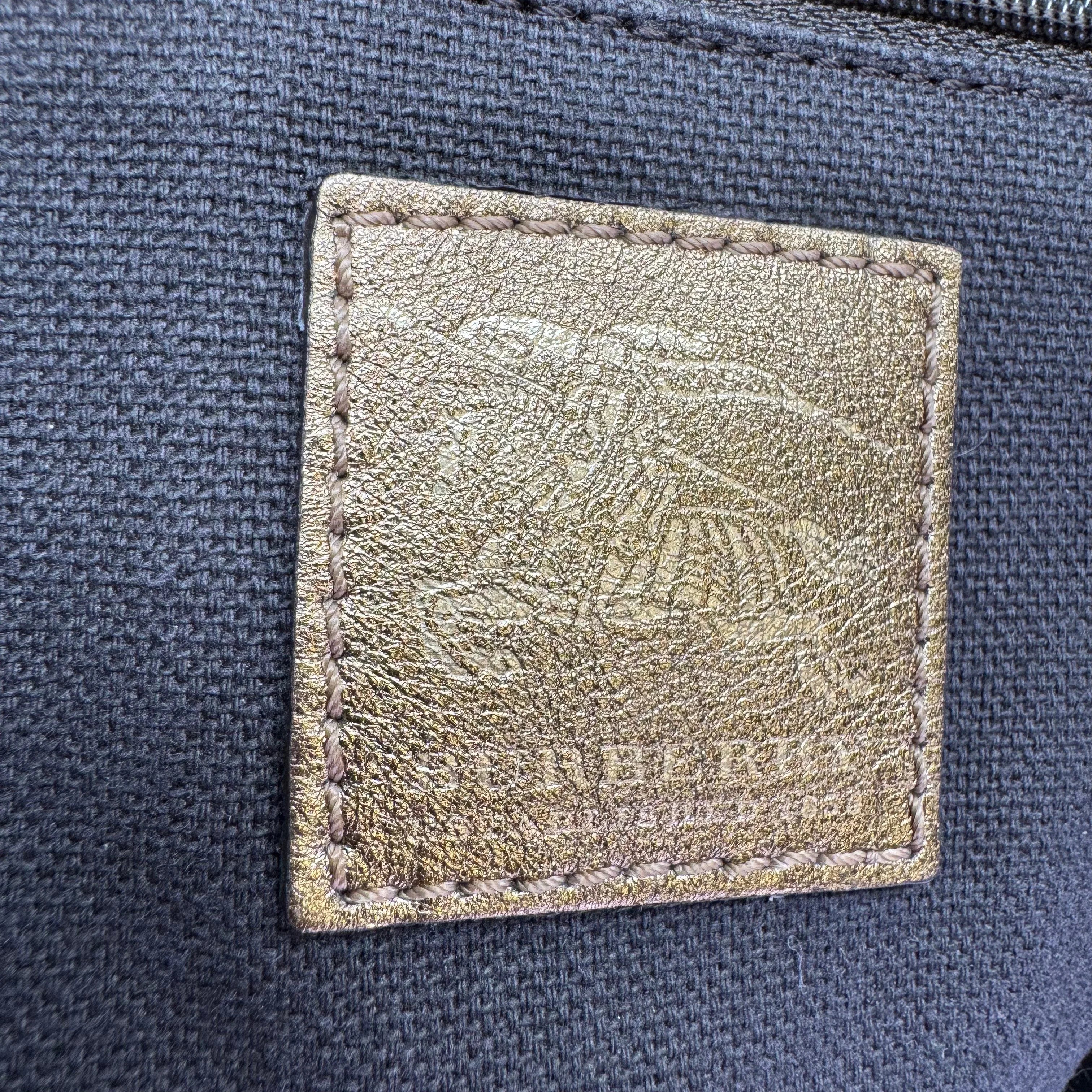 Burberry Medium Haymarket Tote Bag Beige - Lost Designer