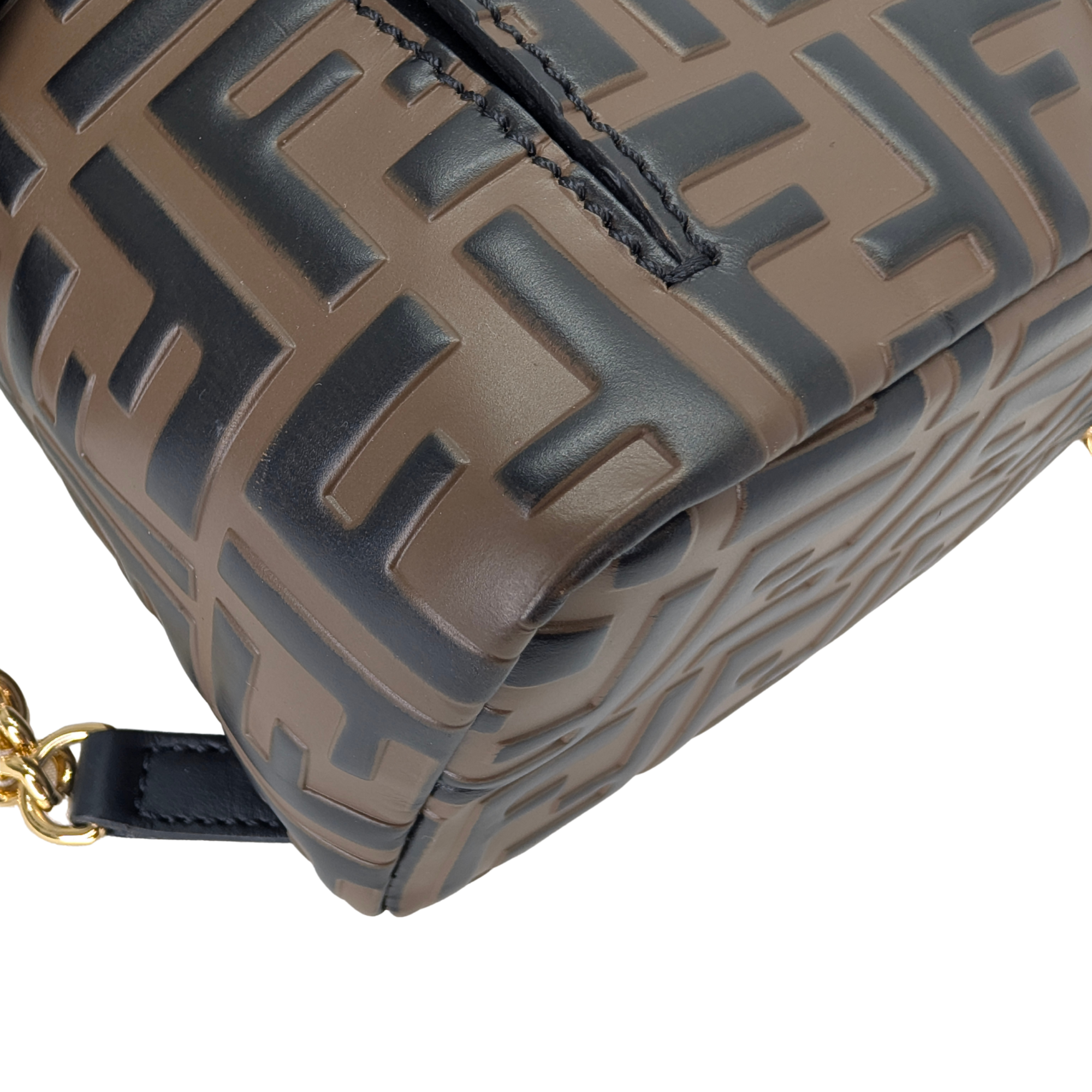 Fendi Zucca Pattern Mini FF Backpack Brown